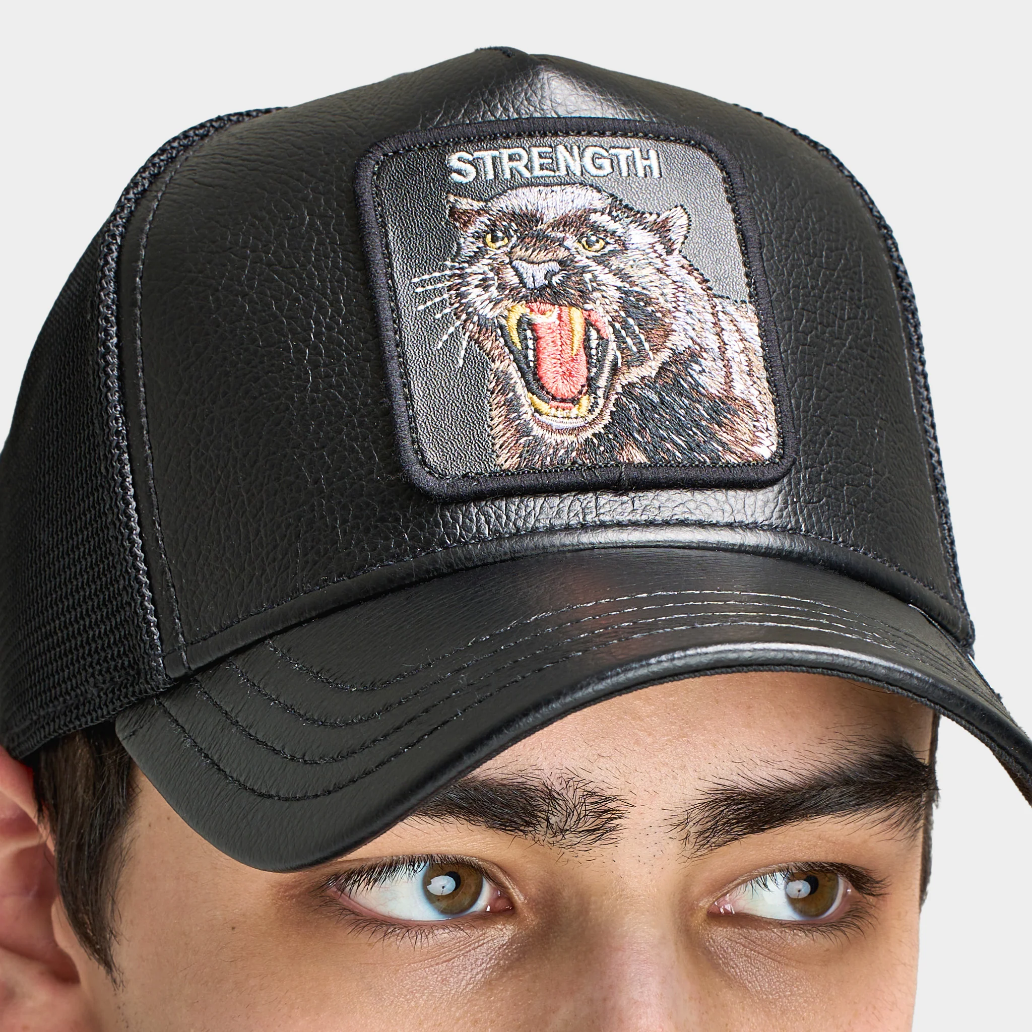 Goorin Bros Faux Leather Panther Snapback / Black - Image 3