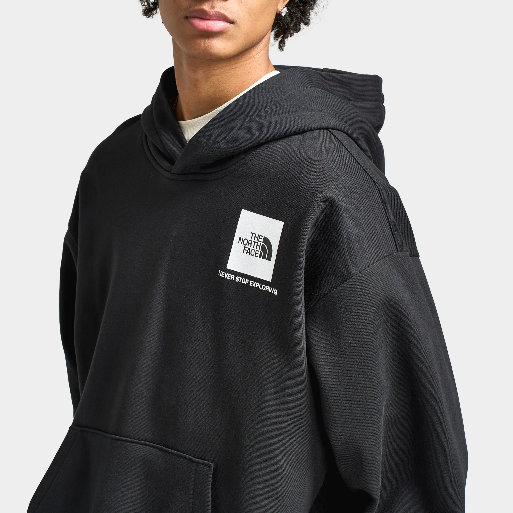 The North Face Oversized Bandana Print Pullover Hoodie / TNF Black - Image 3
