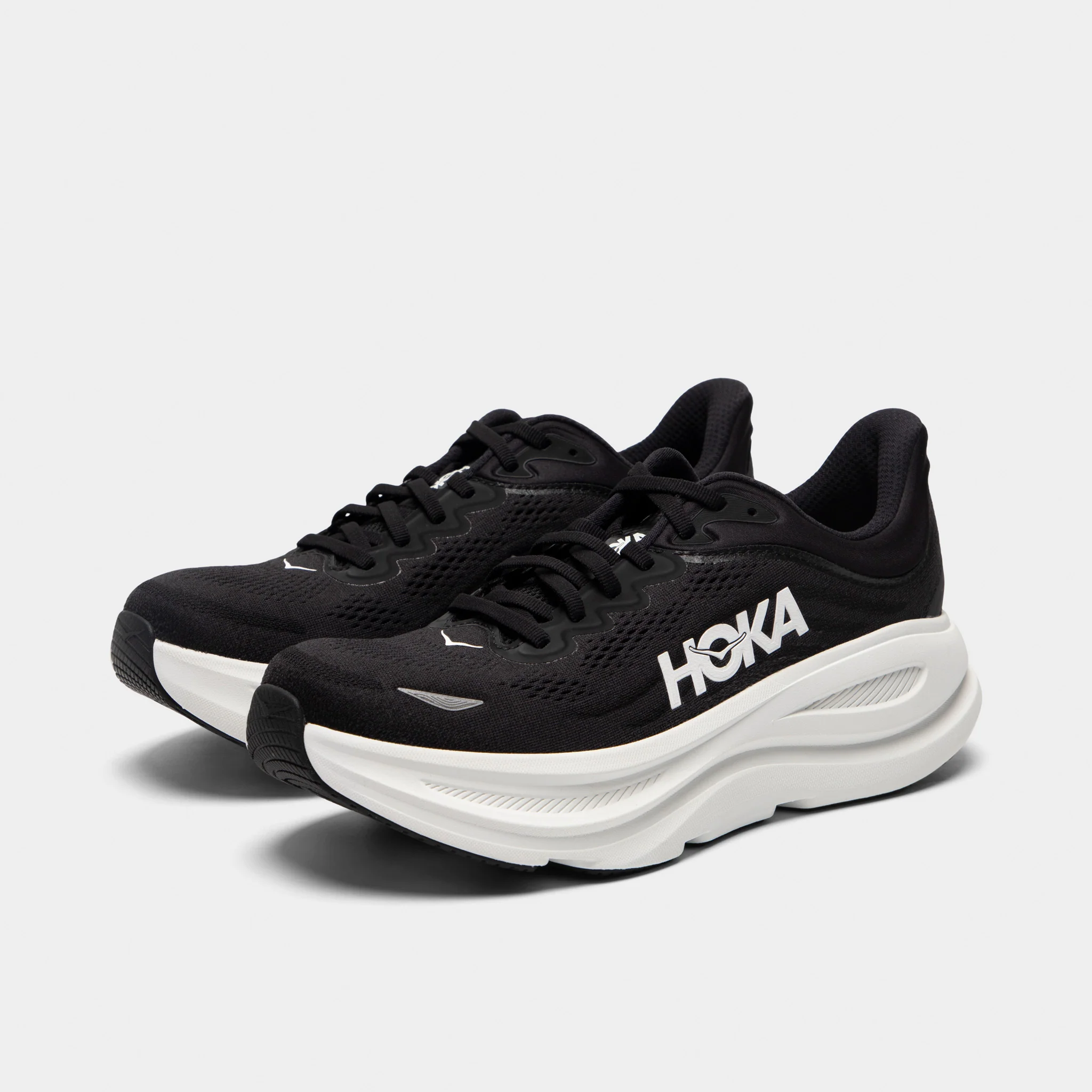 Hoka Bondi 9 Black / White - Image 2