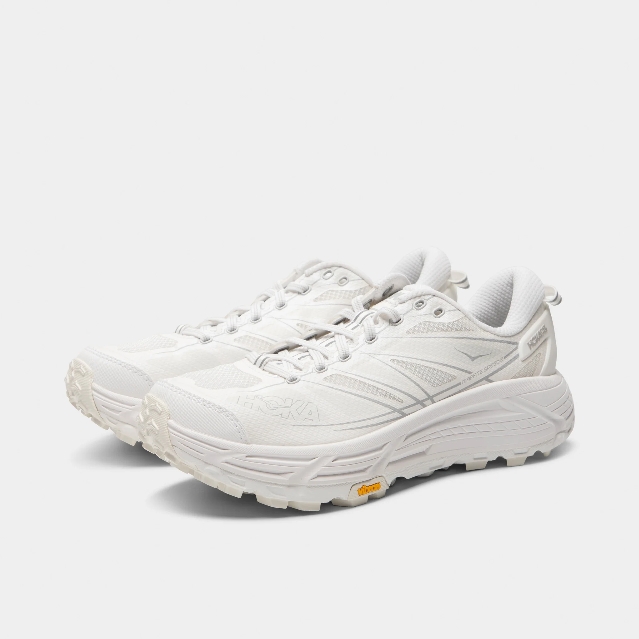 Hoka Mafate Speed 2 White / Lunar Rock - Image 2