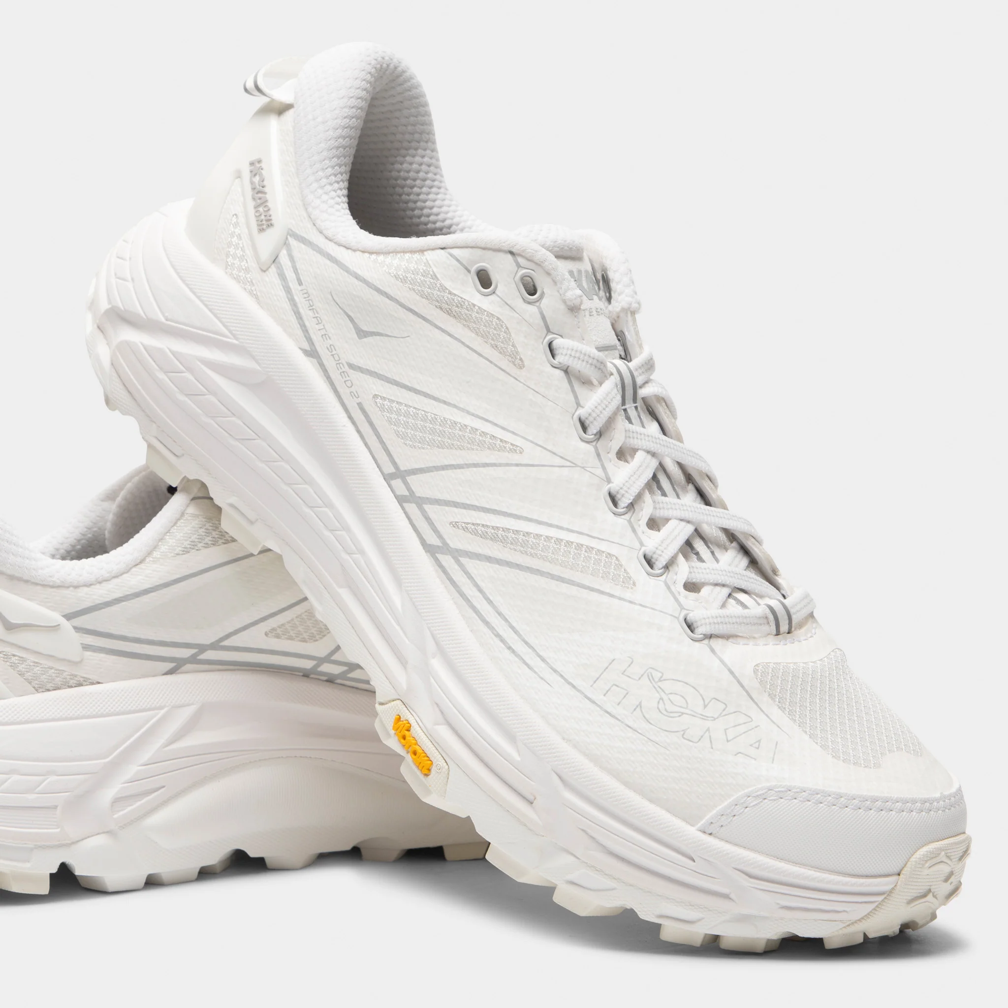 Hoka Mafate Speed 2 White / Lunar Rock - Image 3