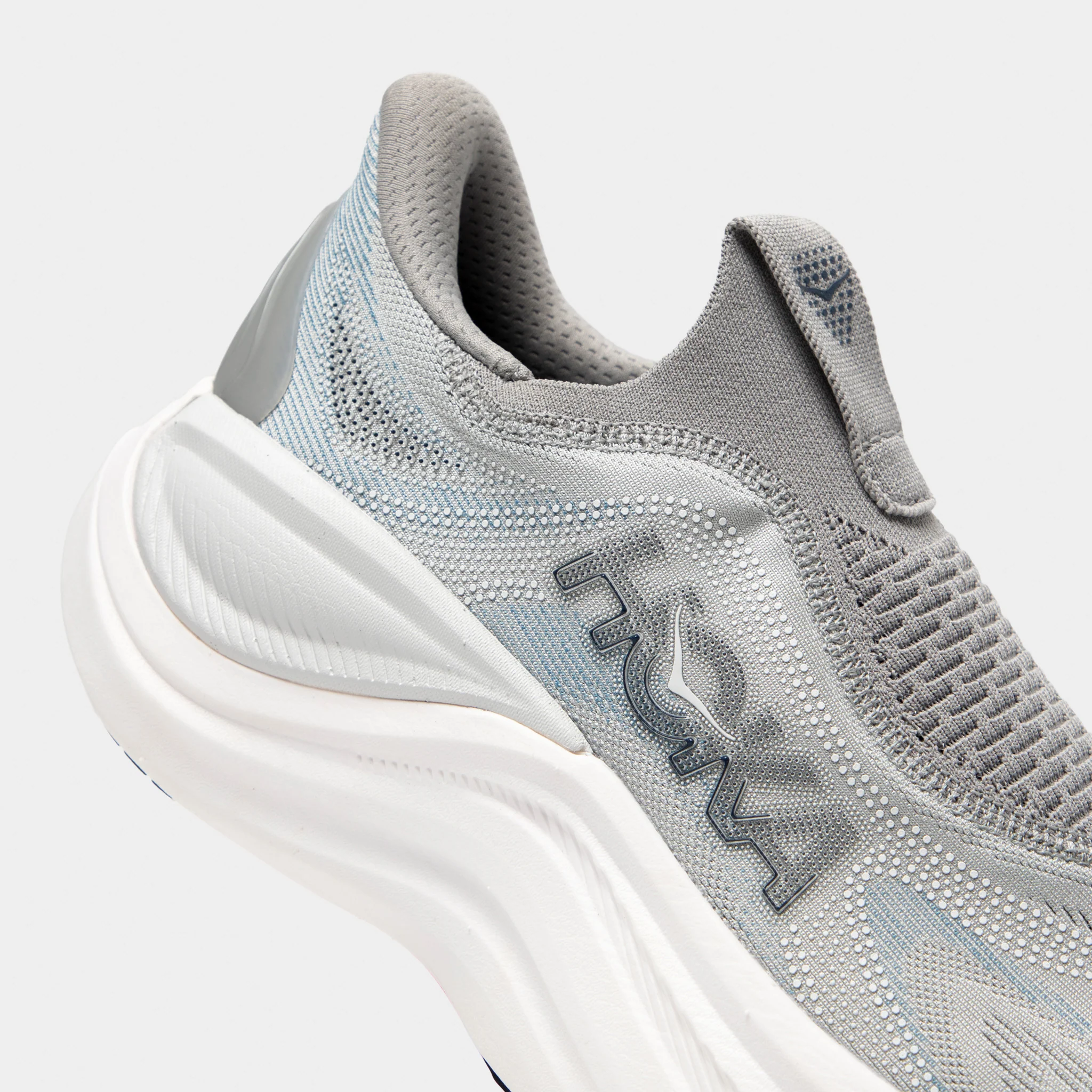 Hoka Skyward Laceless Grey / White - Image 3