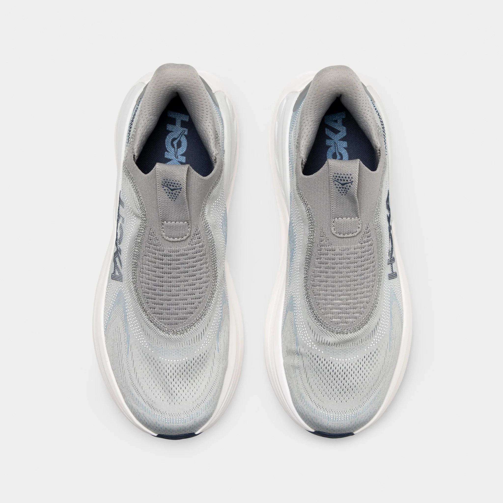 Hoka Skyward Laceless Grey / White - Image 5