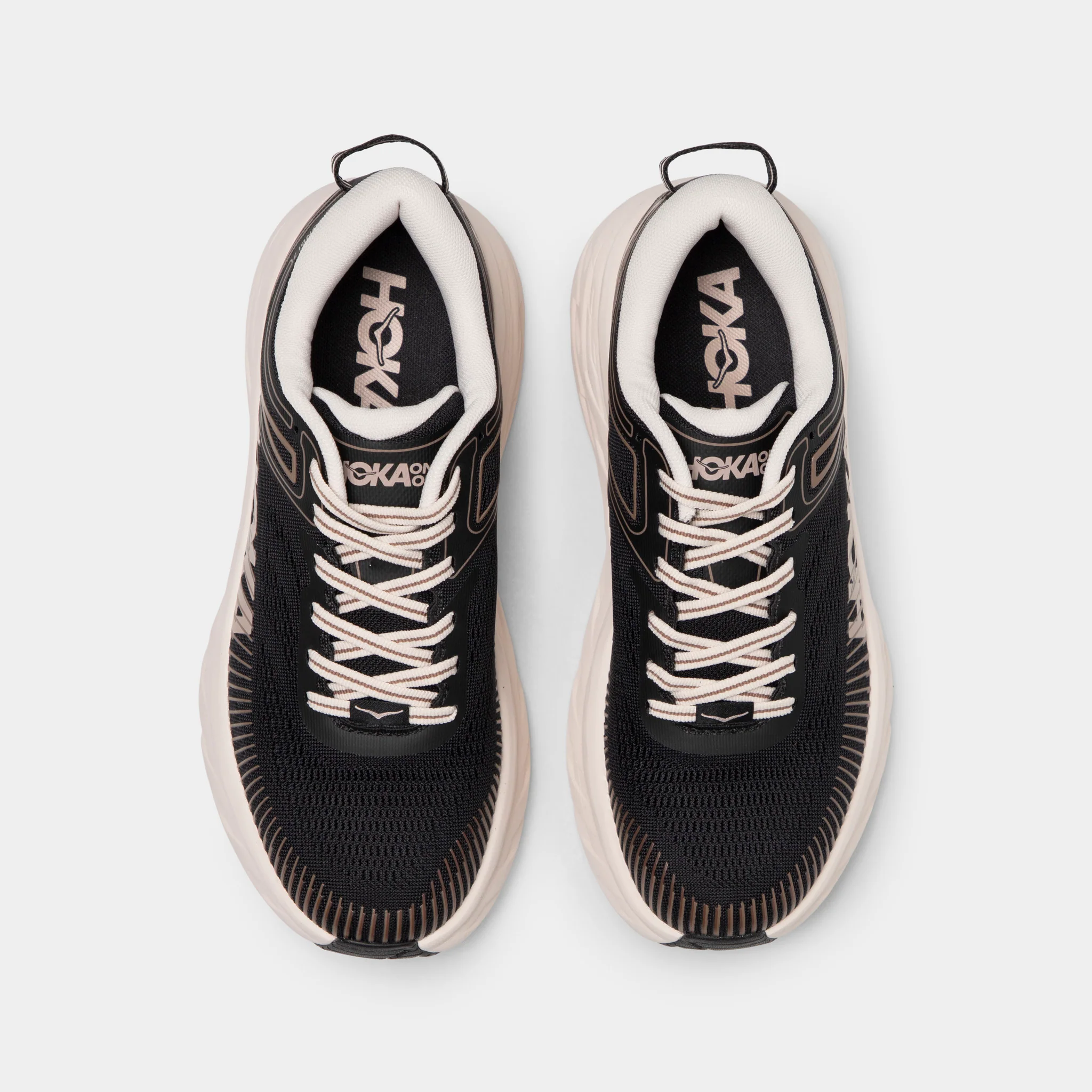 Hoka Women's Bondi 7 Black / Rose Cream - Image 5