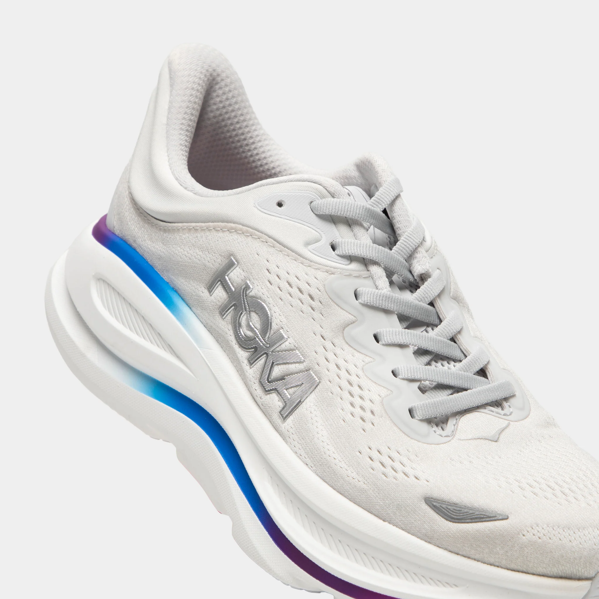 HOKA Women's Bondi 9 Cosmic Grey /  White - Image 3