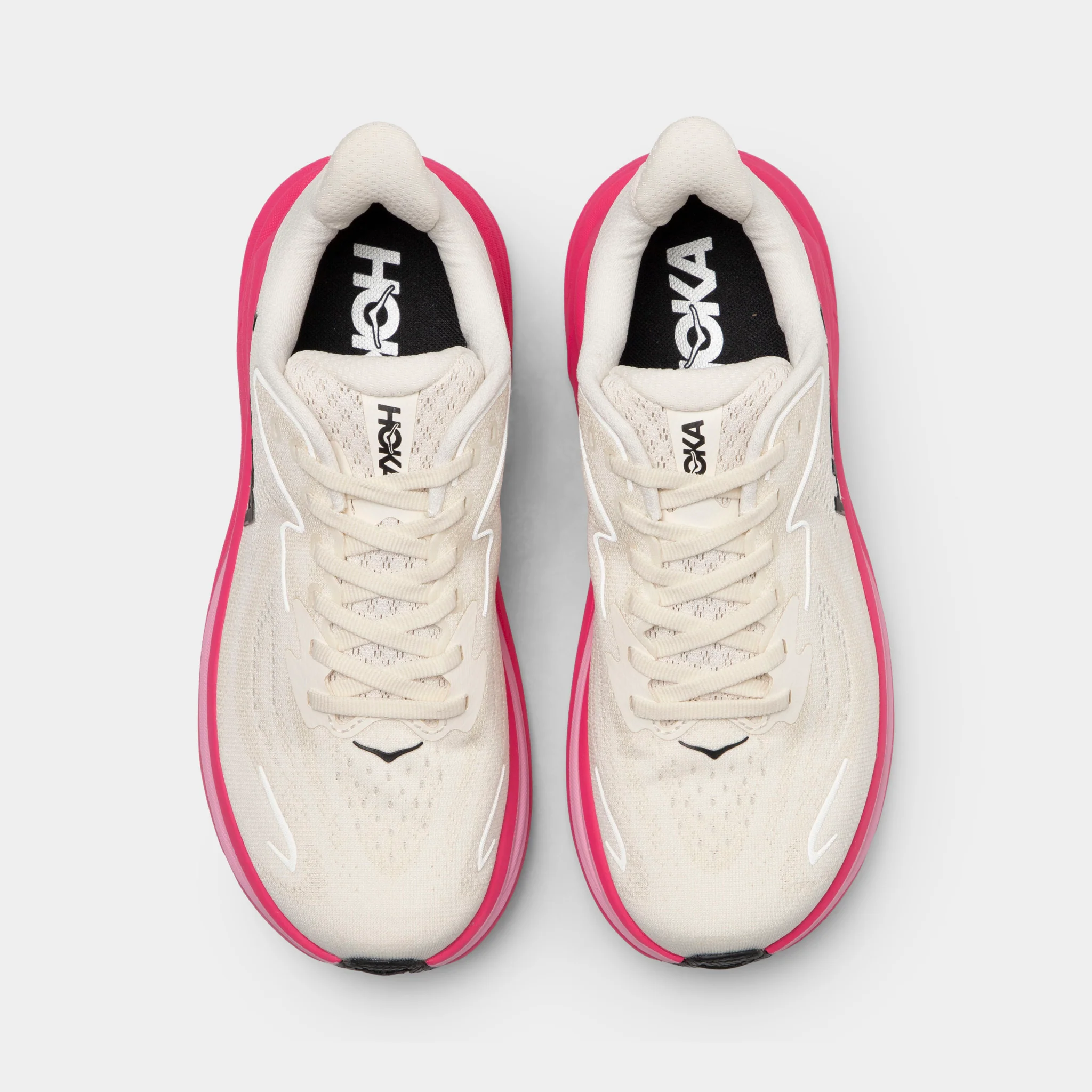 HOKA Women's Clifton 10 Alabaster / Neon Dragonfruit - Image 5