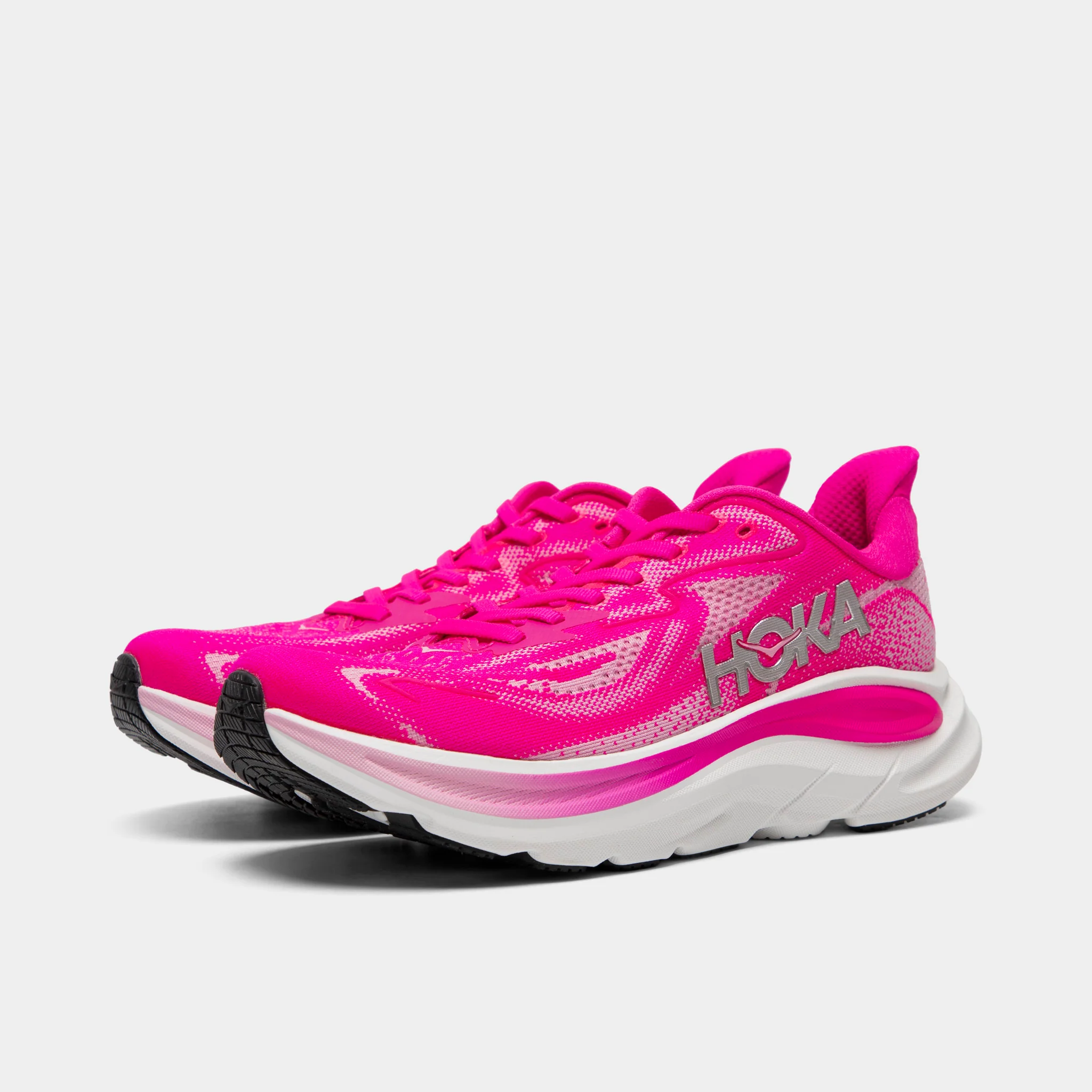 HOKA Women's Clifton 10 Neon Dragonfruit / Bubblegum - Image 2