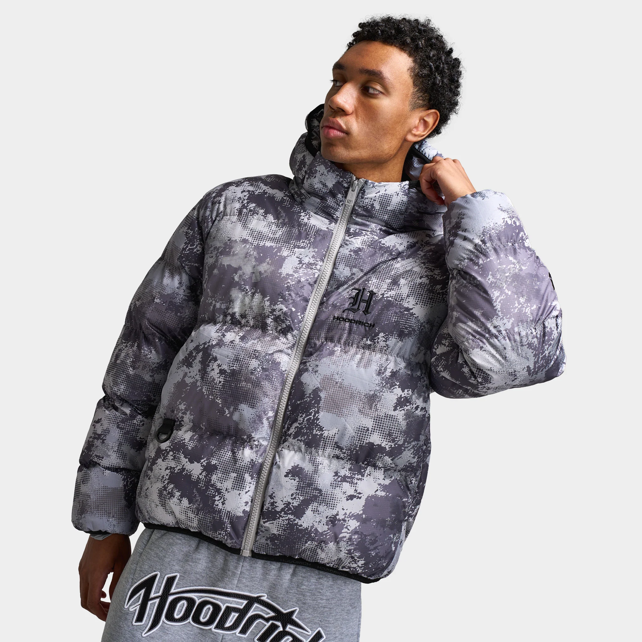 Hoodrich Ark Puffer Jacket Digital Camo / Black - Image 3