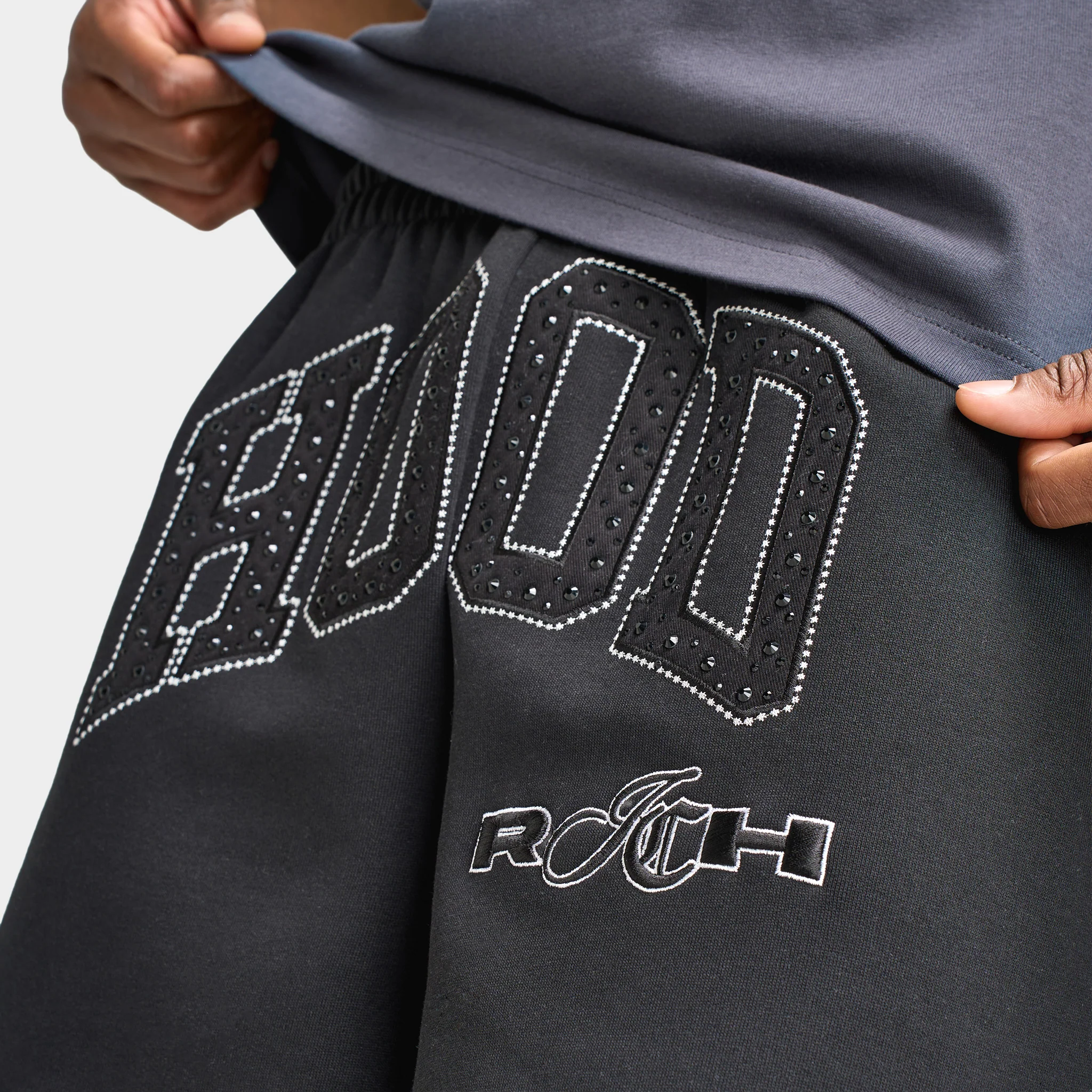 Hoodrich Captain Oversized Shorts / Black - Image 5
