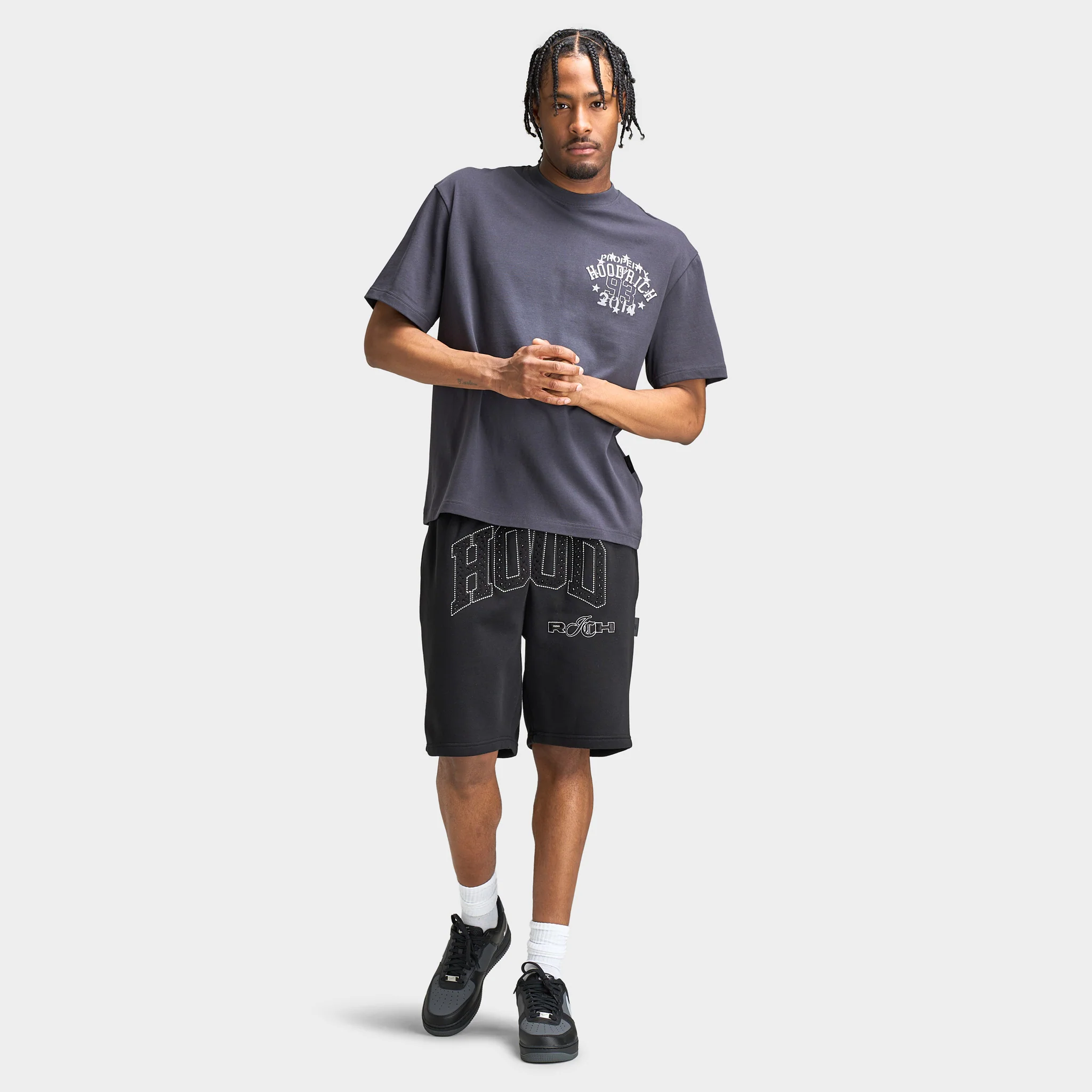 Hoodrich Captain Oversized Shorts / Black - Image 6