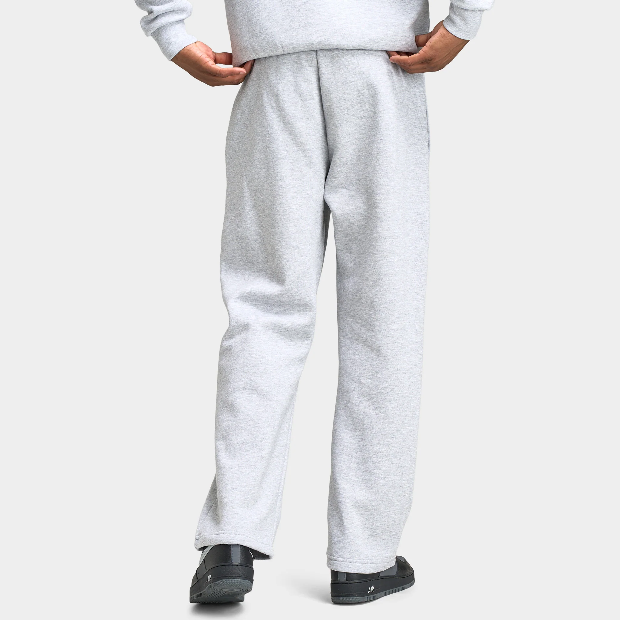 Hoodrich Captain Oversized Wide Leg Joggers / Heather Grey - Image 4