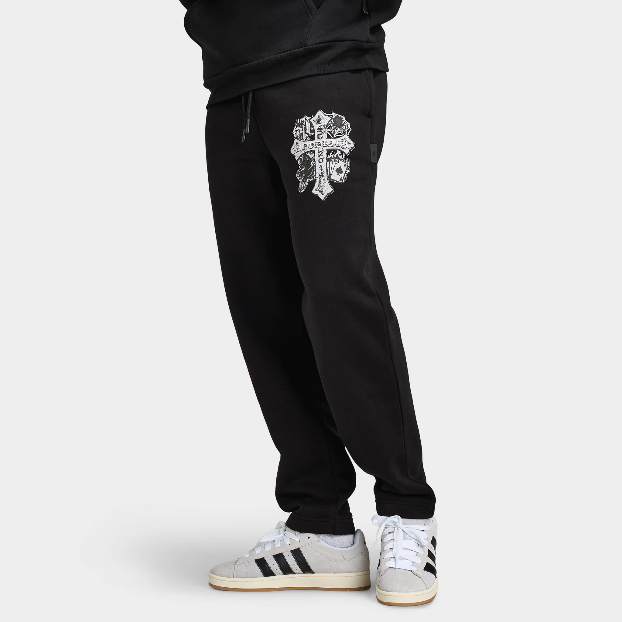 Hoodrich CROSS OVERSIZED OPEN HEM JOGGER BLACK / DAWN BL - Image 3