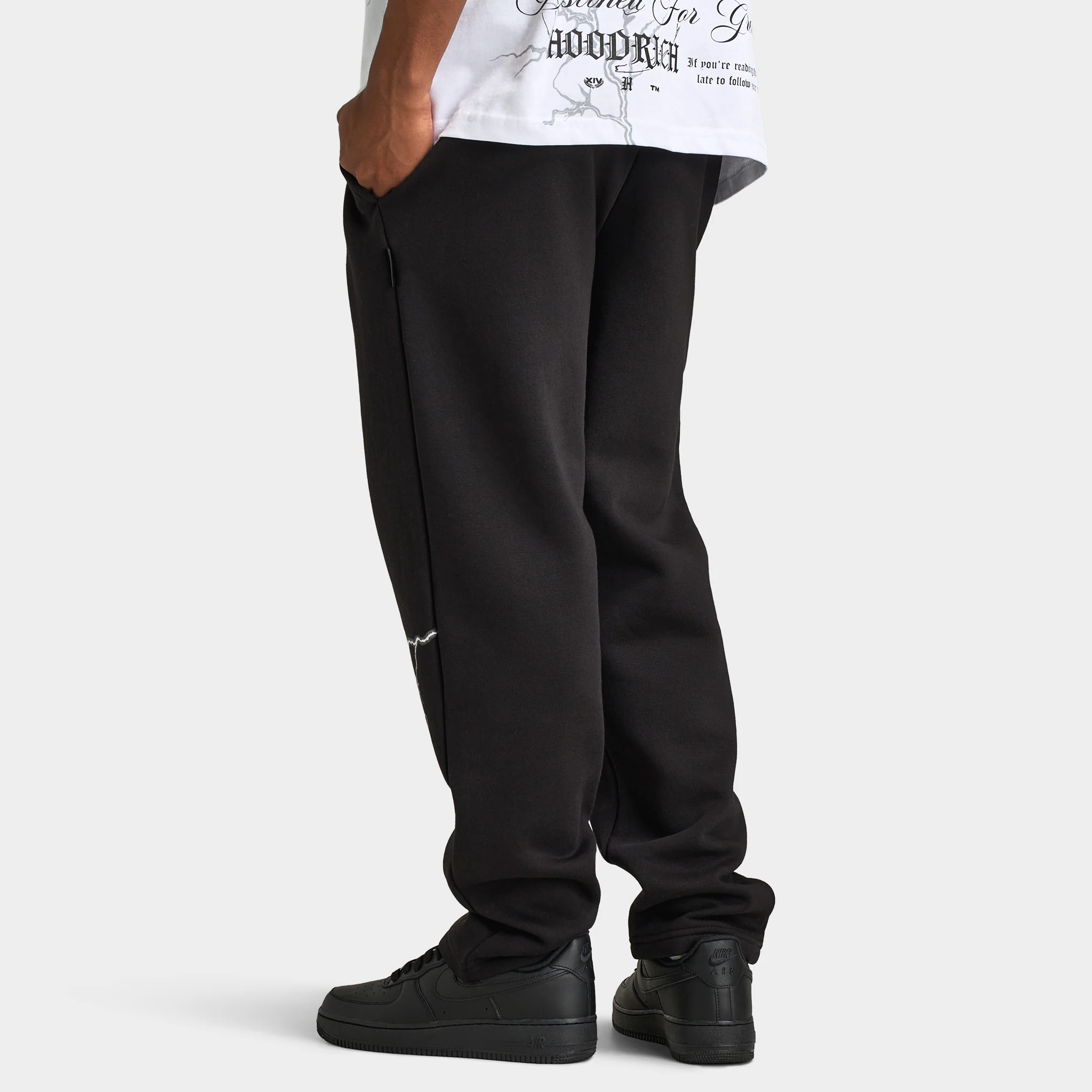 Hoodrich Dark Open Hem Jogger / Black - Image 2