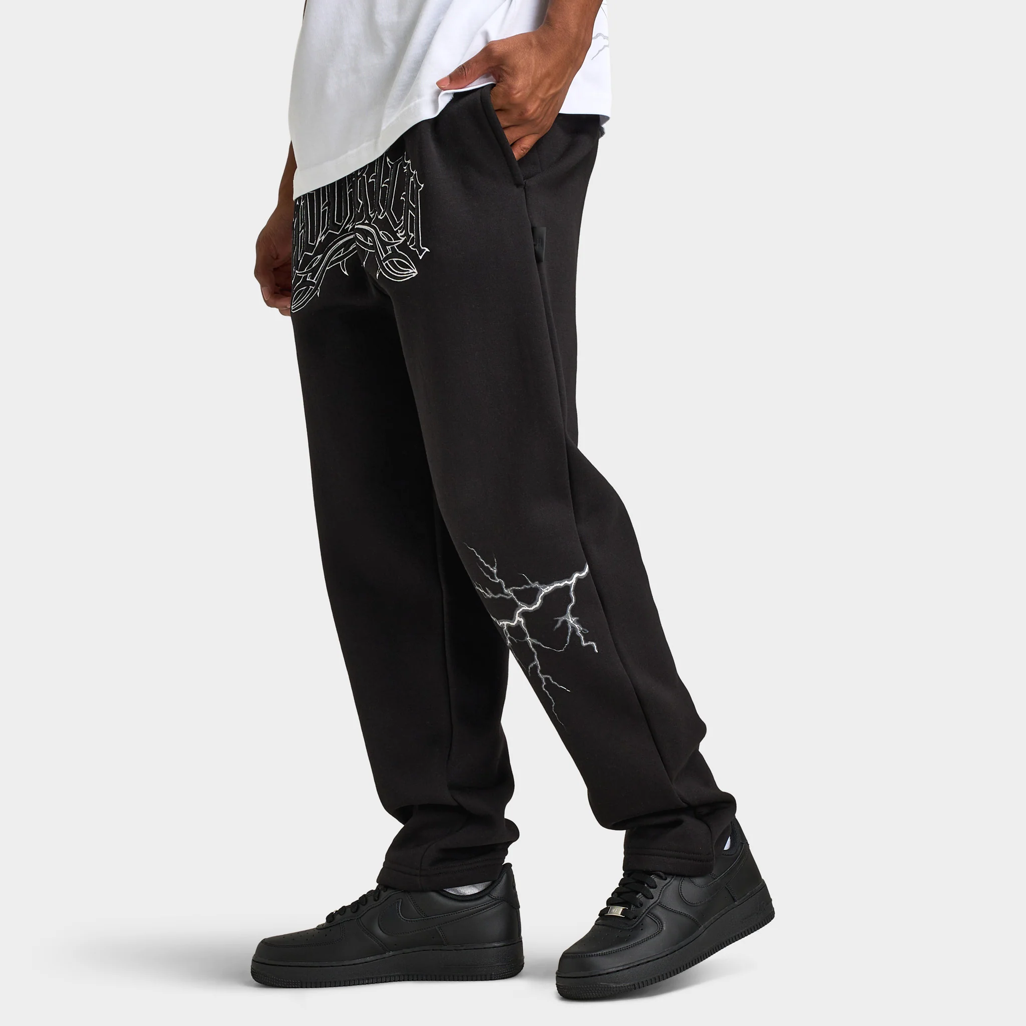 Hoodrich Dark Open Hem Jogger / Black - Image 3