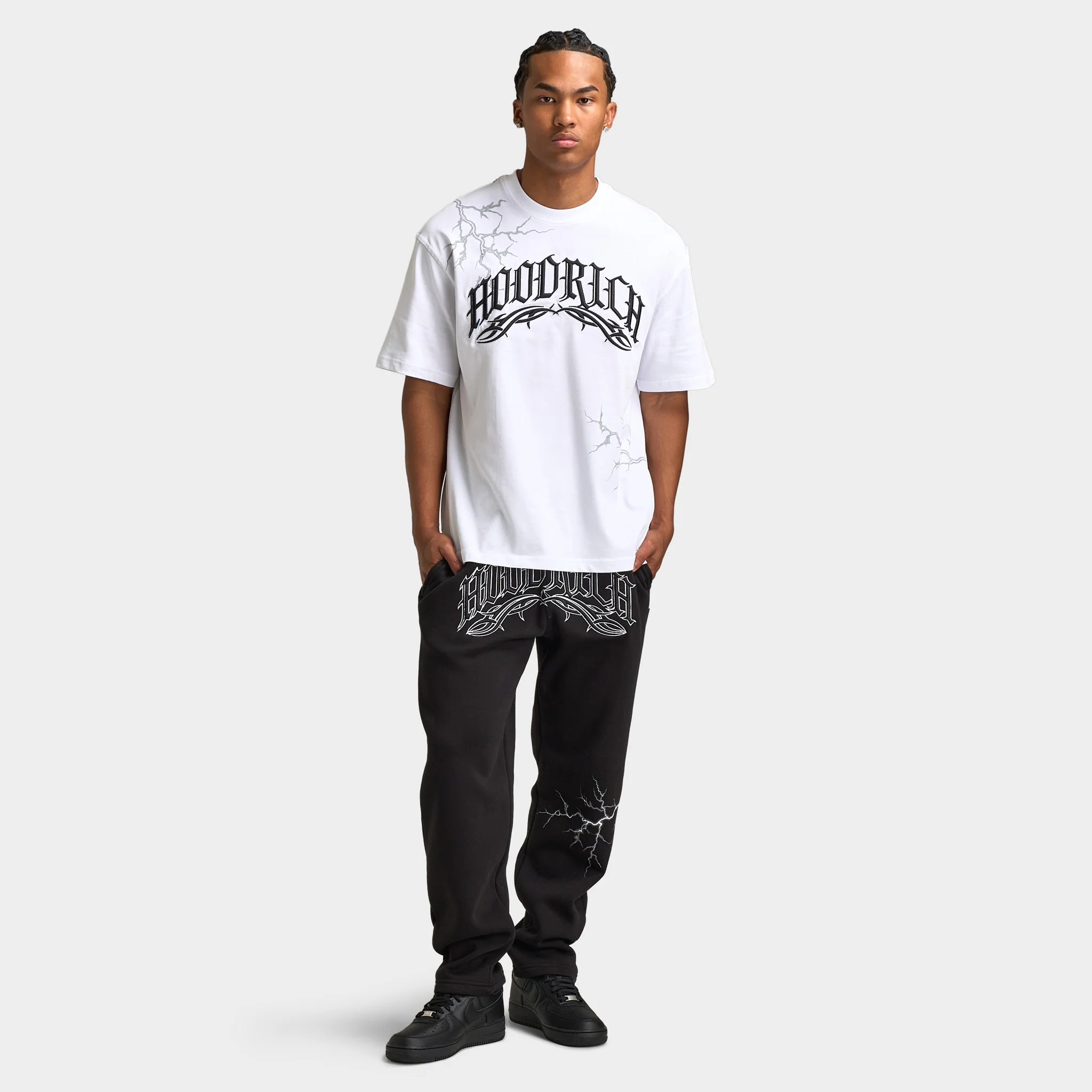 Hoodrich Dark Open Hem Jogger / Black - Image 7