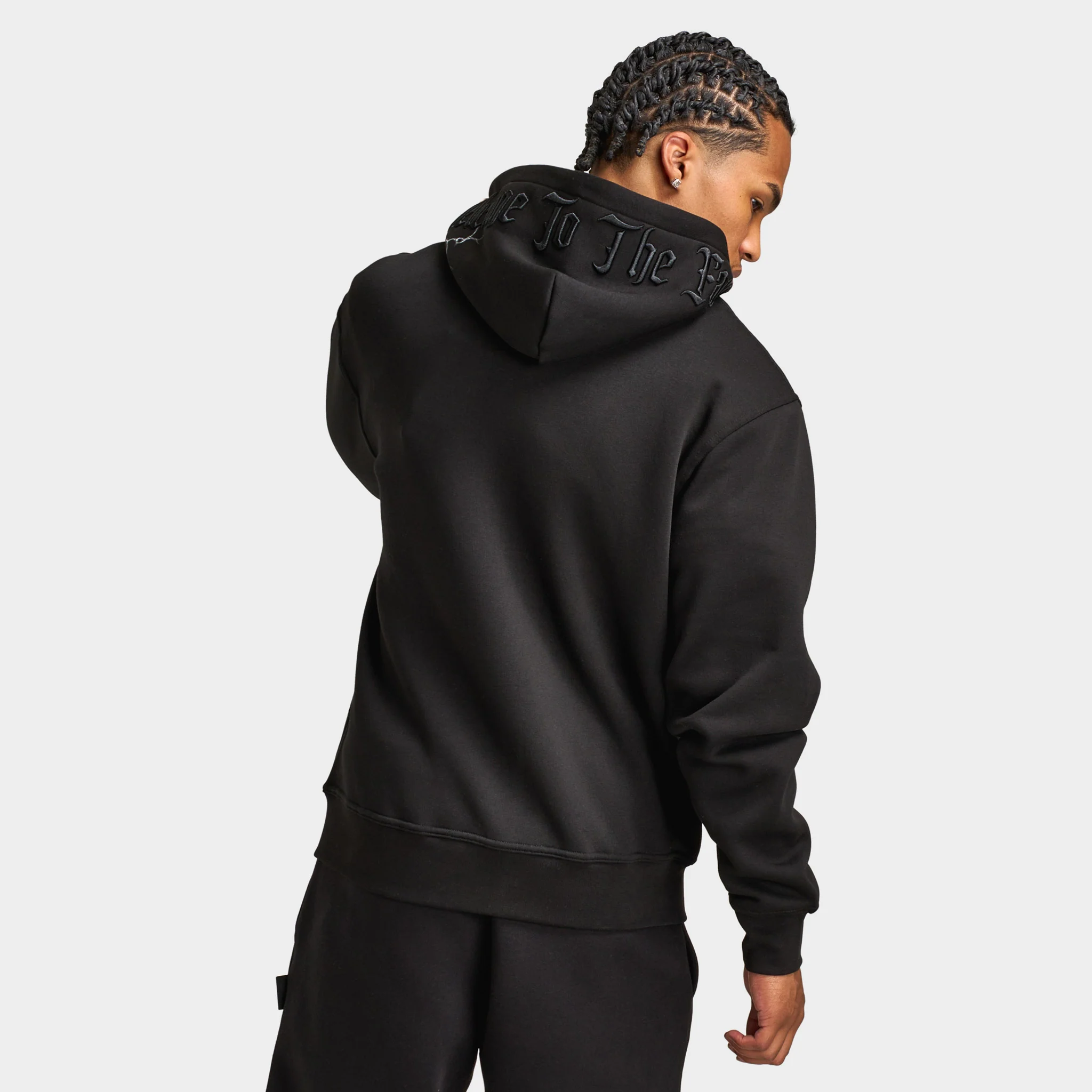 Hoodrich Dark Oversized Full-Zip Hoodie / Black - Image 2