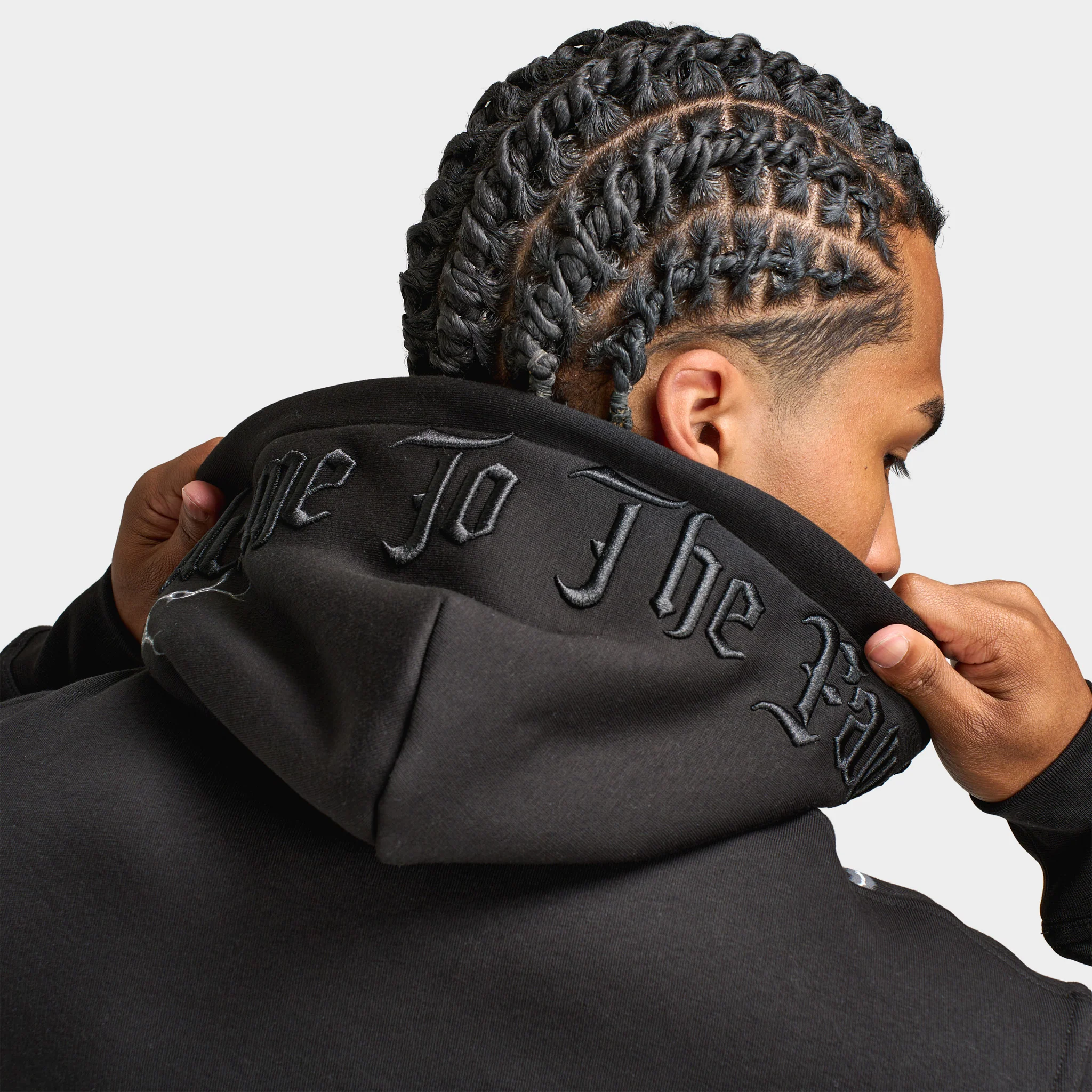 Hoodrich Dark Oversized Full-Zip Hoodie / Black - Image 5