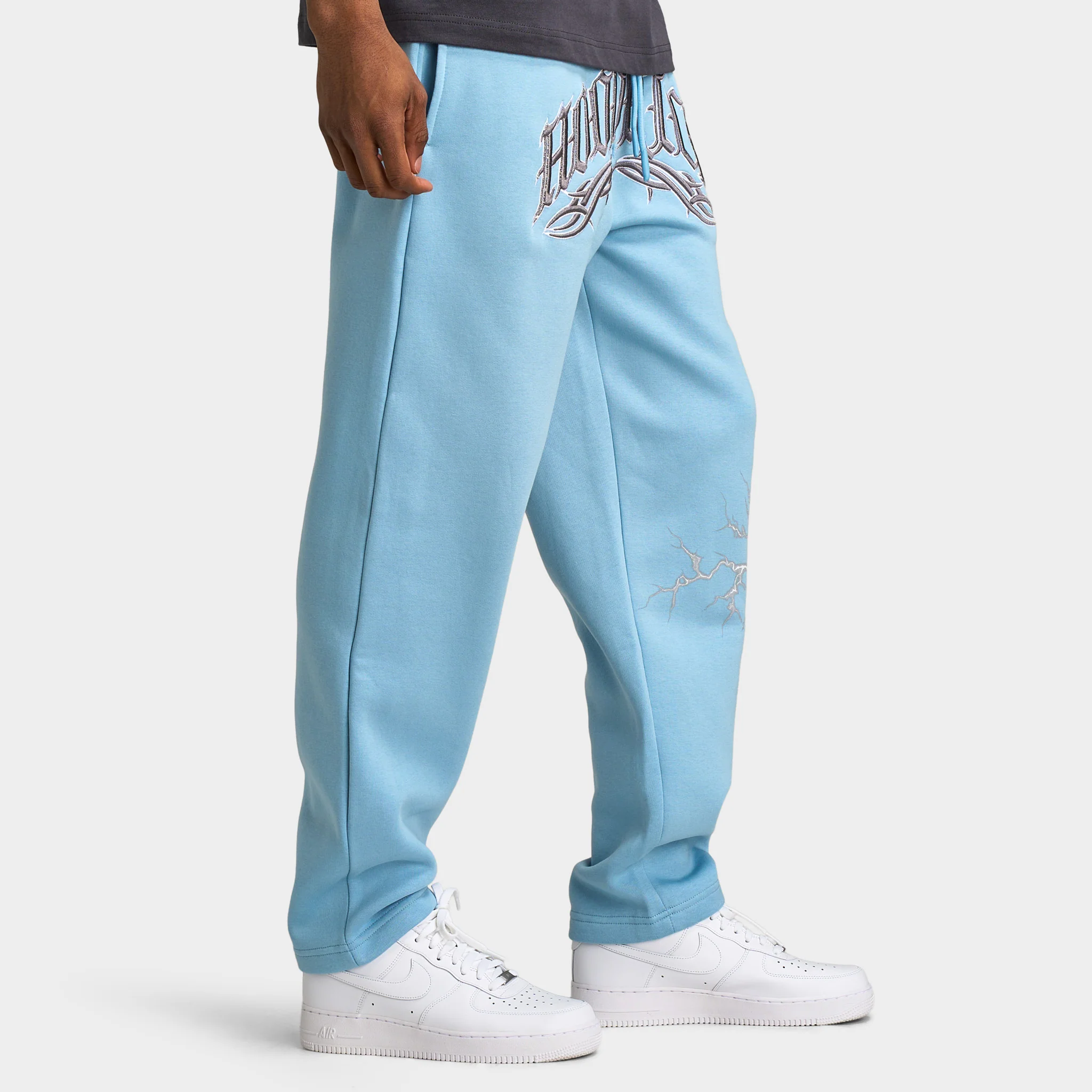 Hoodrich Dark Oversized Open Hem Jogger / Glacier Lake - Image 4