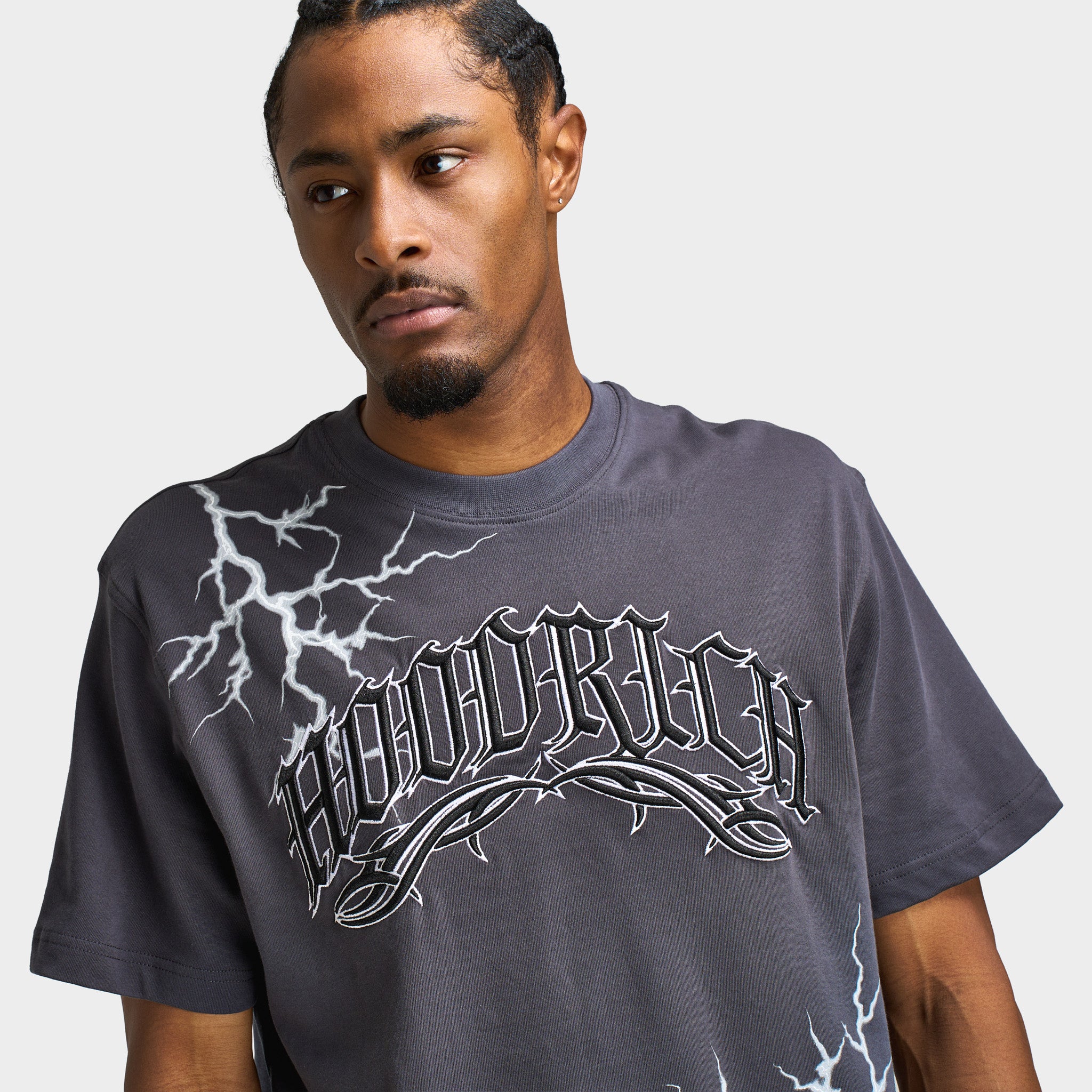 Hoodrich Dark Oversized T-Shirt Asphalt / Black - Image 4