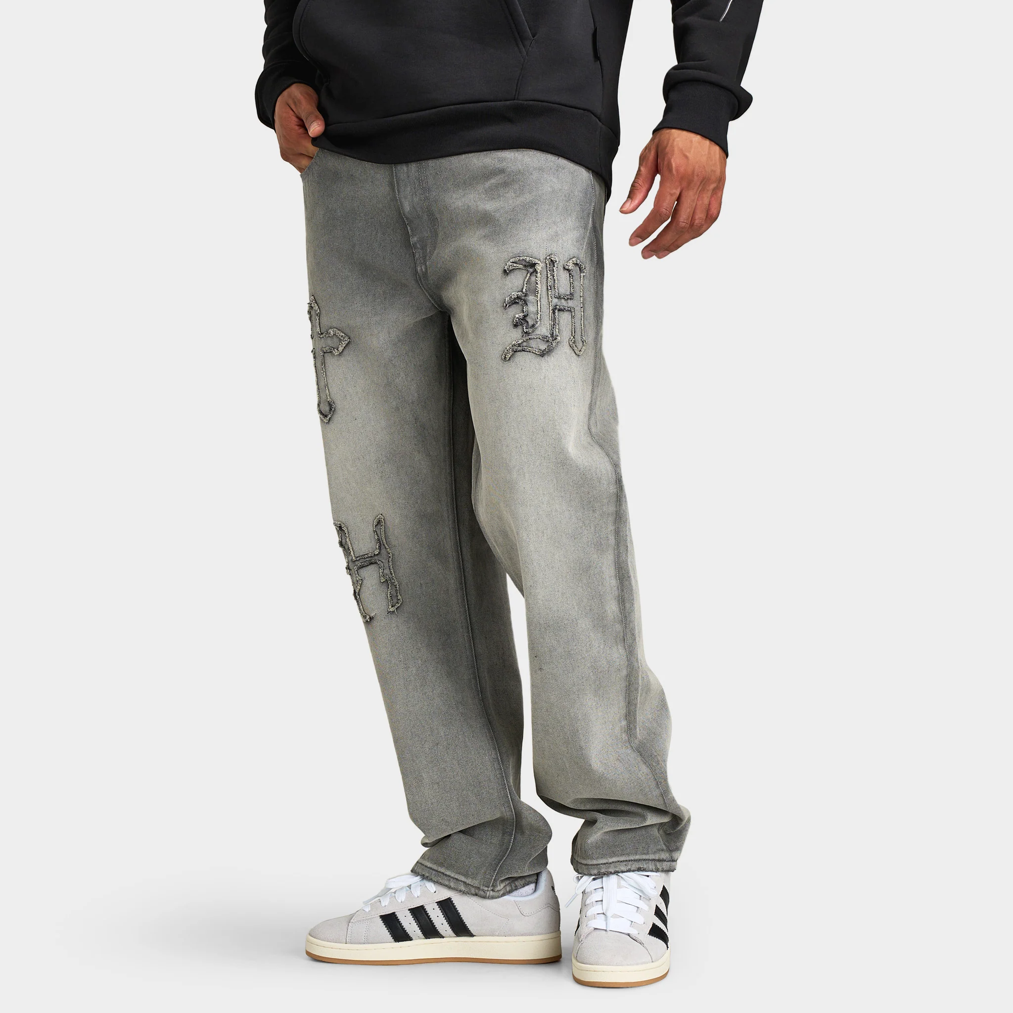 Hoodrich Dominion H Applique Denim Jean / Washed Grey - Image 3