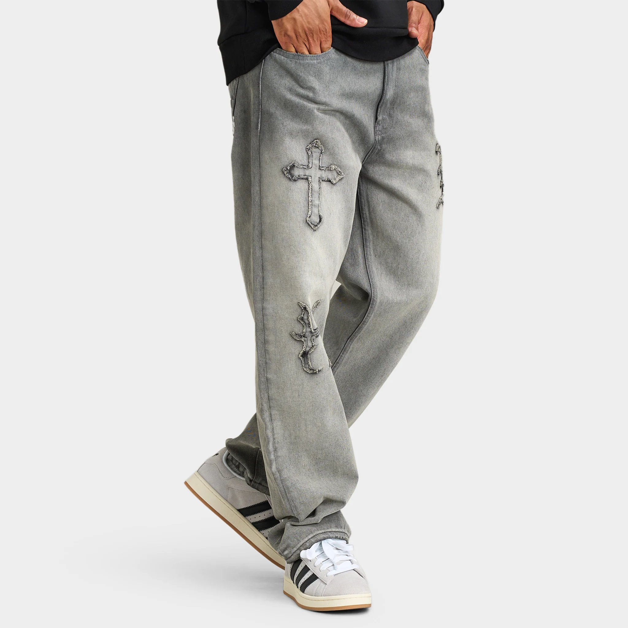 Hoodrich Dominion H Applique Denim Jean / Washed Grey - Image 4