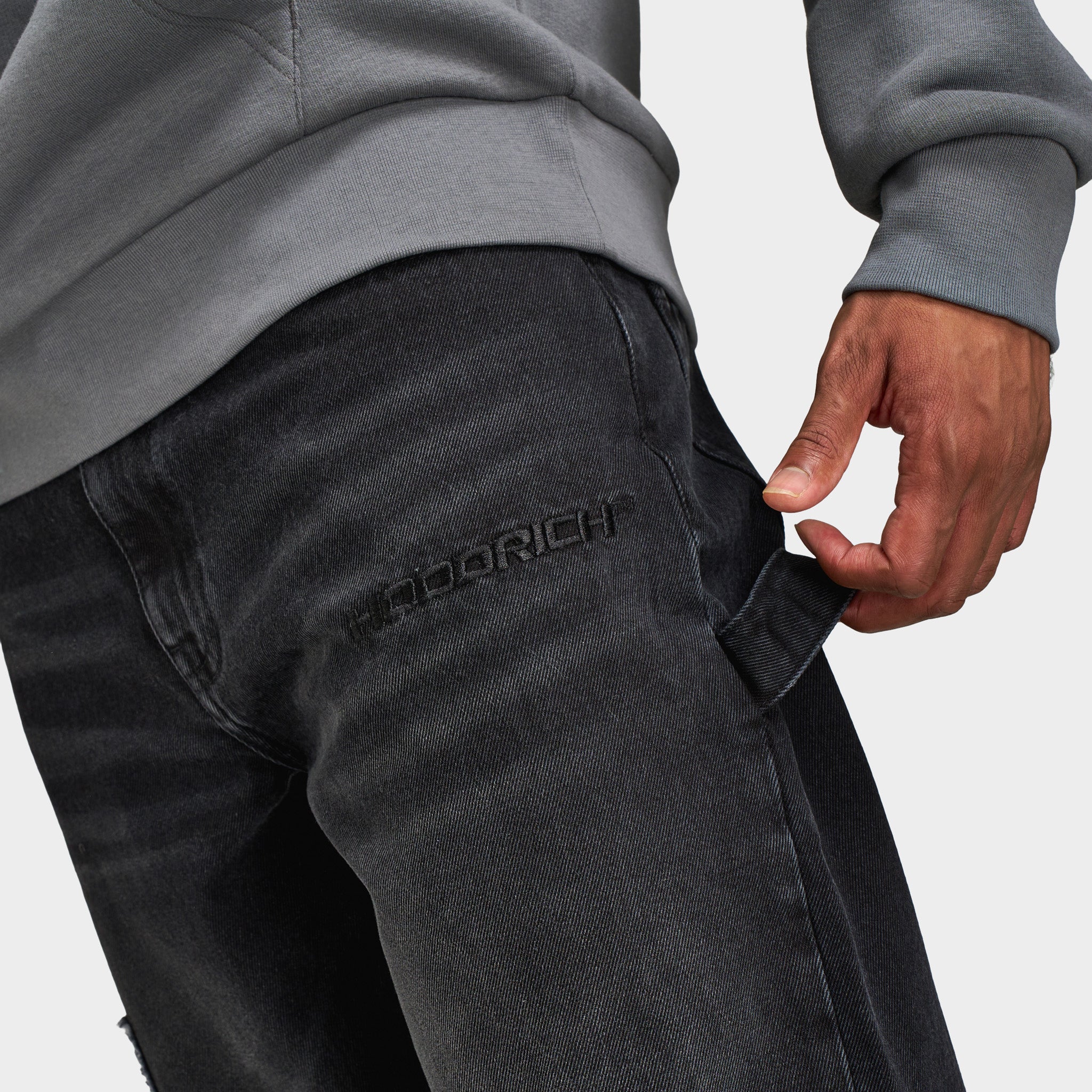Hoodrich DRIPMYST DENIM JEAN / Washed Black - Image 5