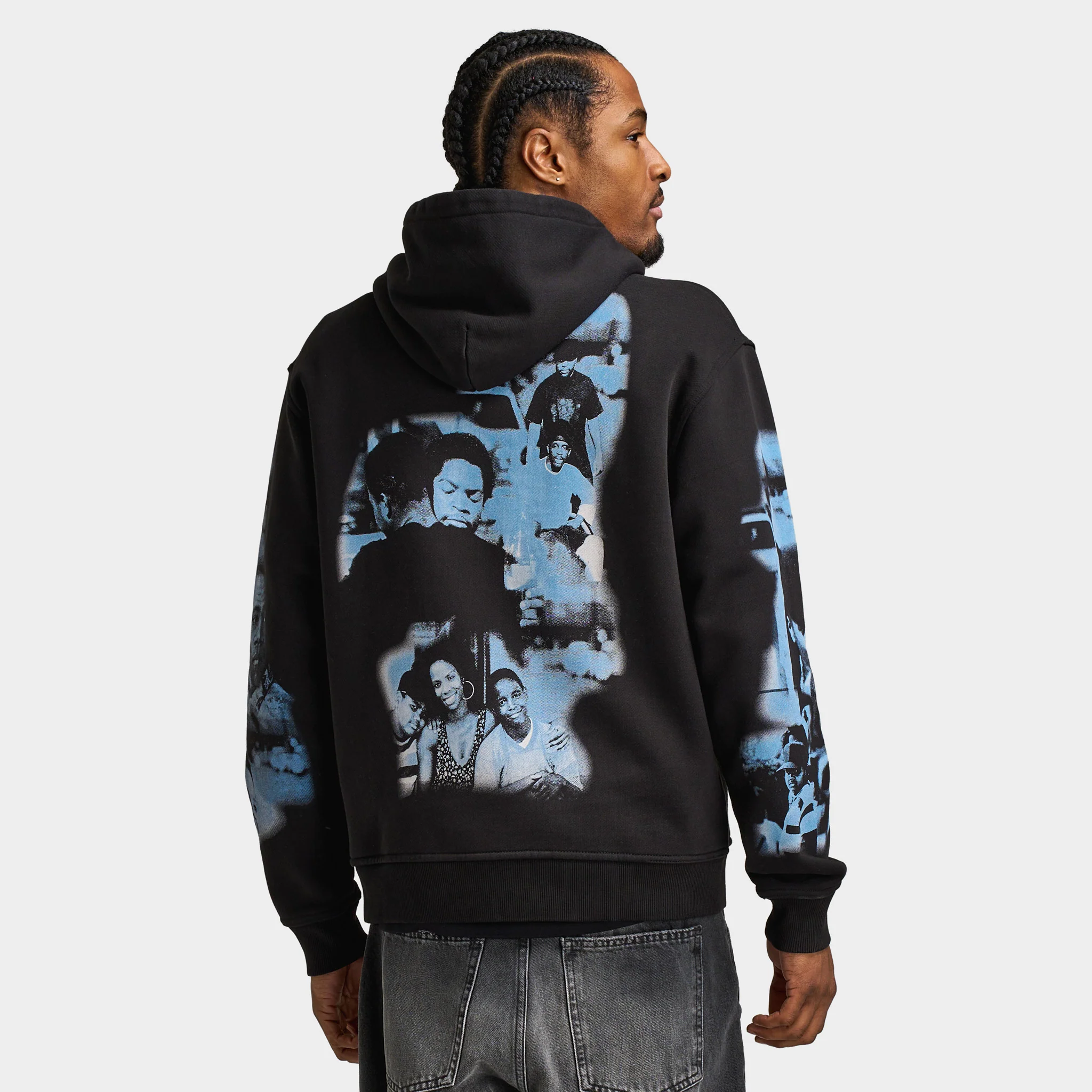 Hoodrich Hustle Placement Print Hoodie / Black - Image 2