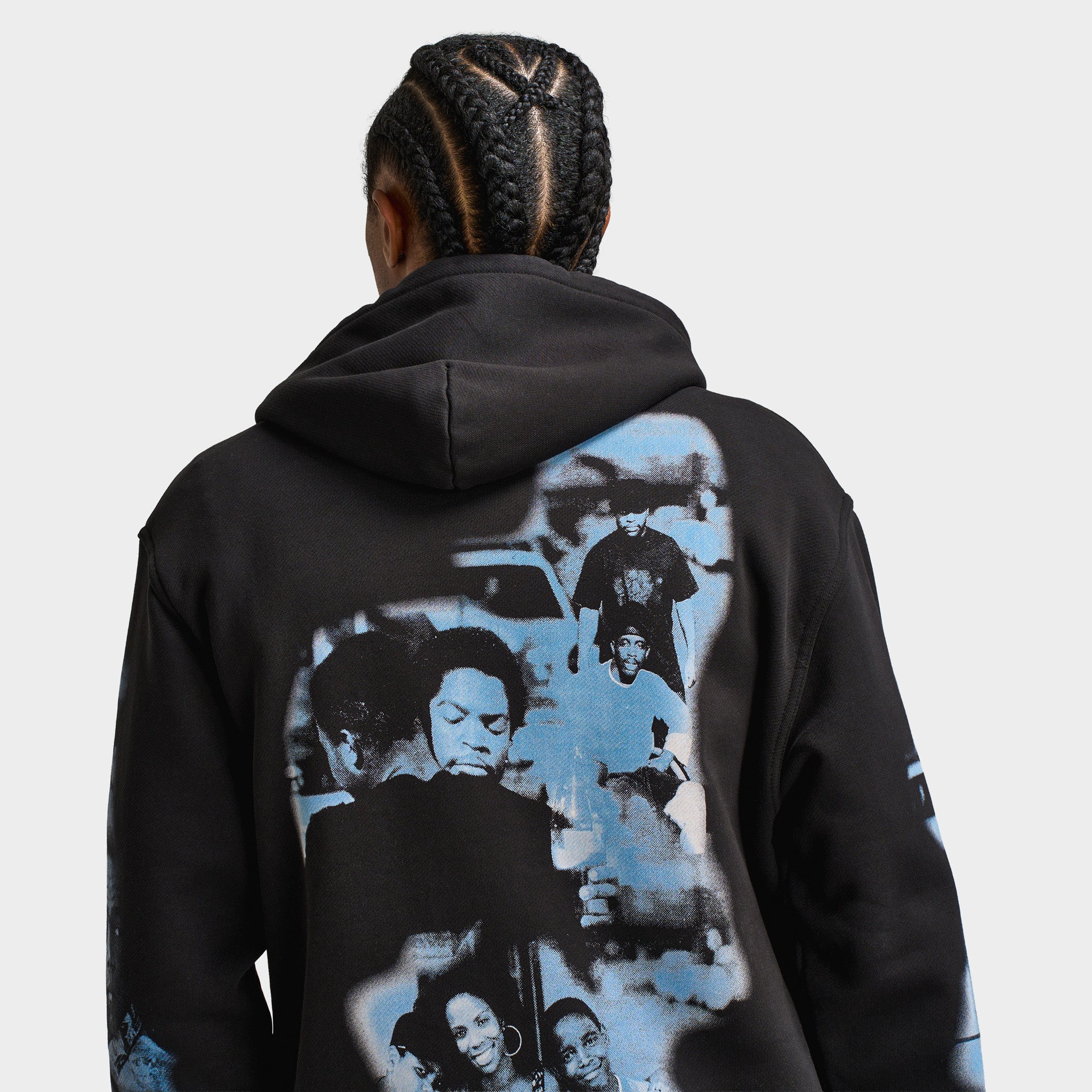 Hoodrich Hustle Placement Print Hoodie / Black - Image 4