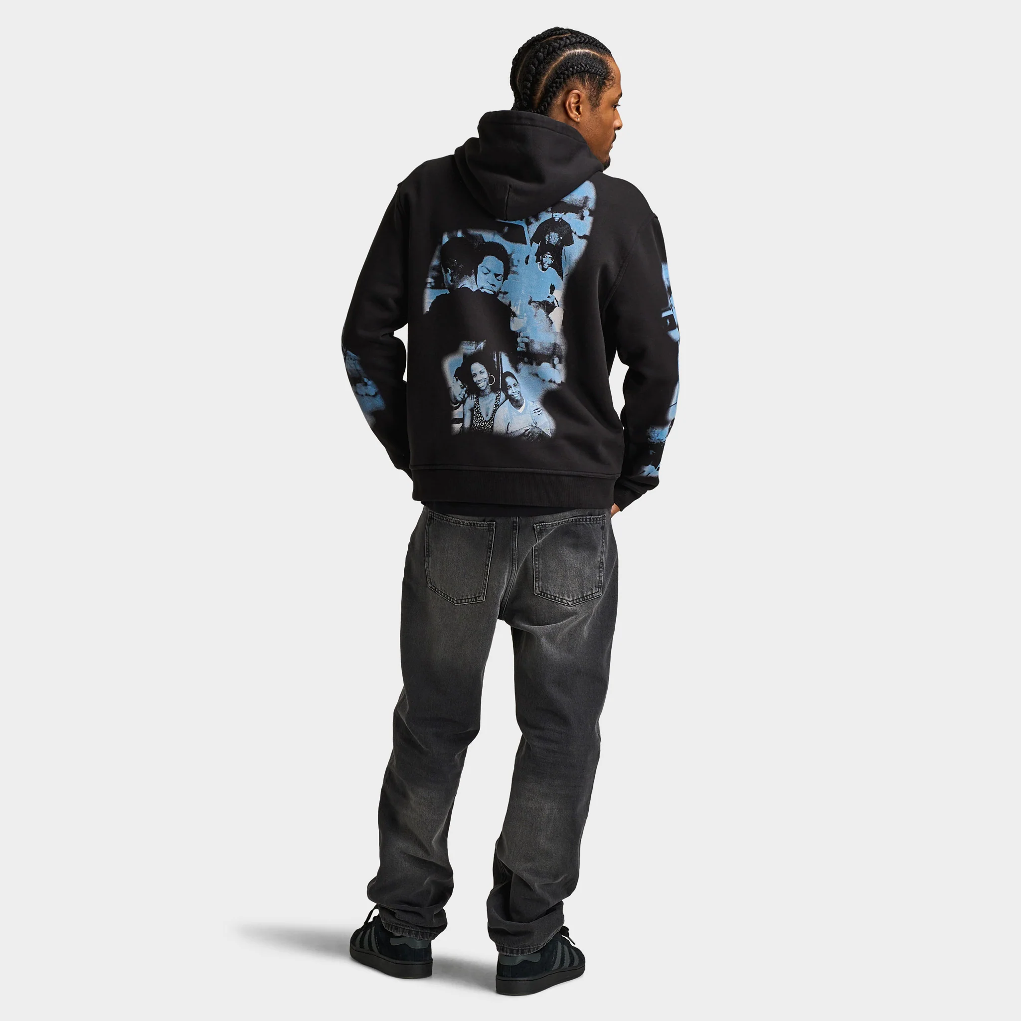 Hoodrich Hustle Placement Print Hoodie / Black - Image 5