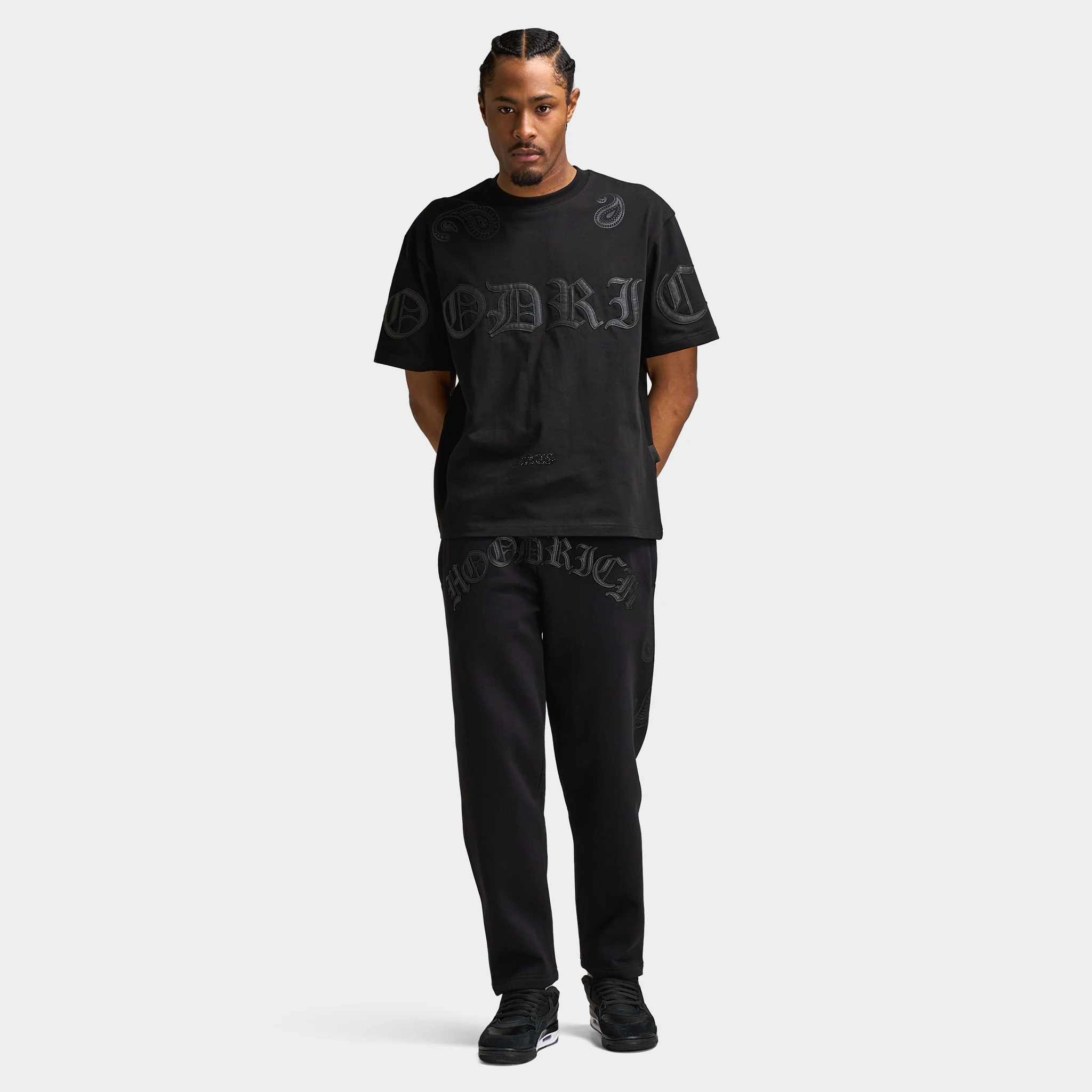 Hoodrich Inkline Oversized Open Hem Jogger / Black - Image 6