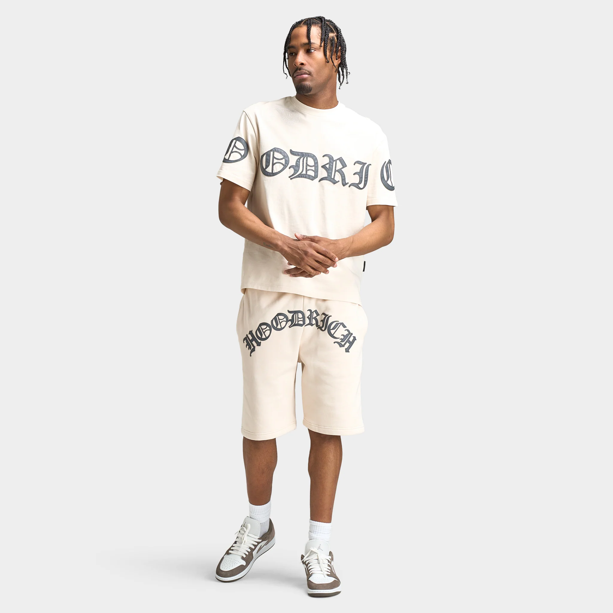 Hoodrich Inkline Oversized Shorts / Oat Milk - Image 6