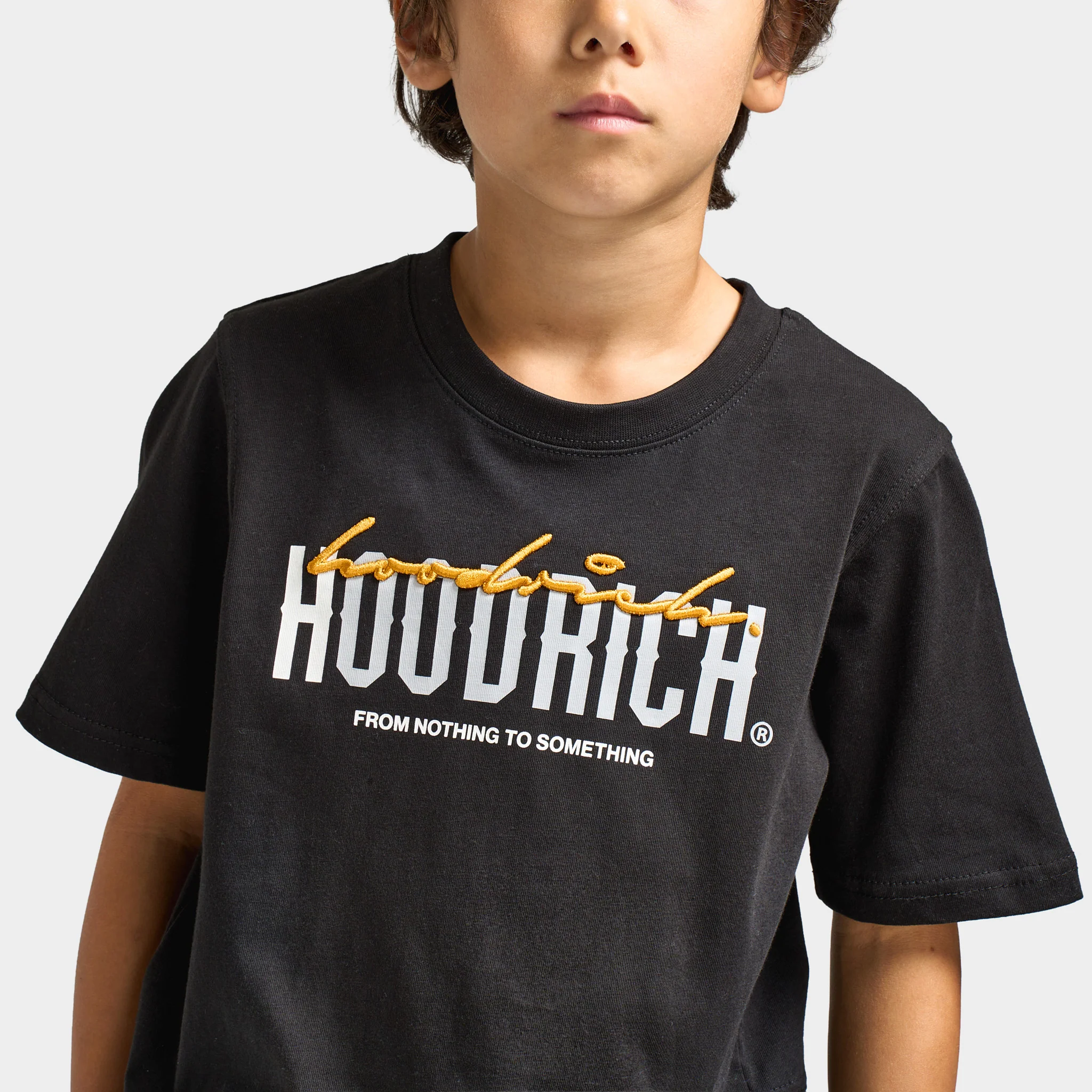 Hoodrich Junior Boys' Certify V2 T-Shirt Black / White - Quiet Grey - Image 3