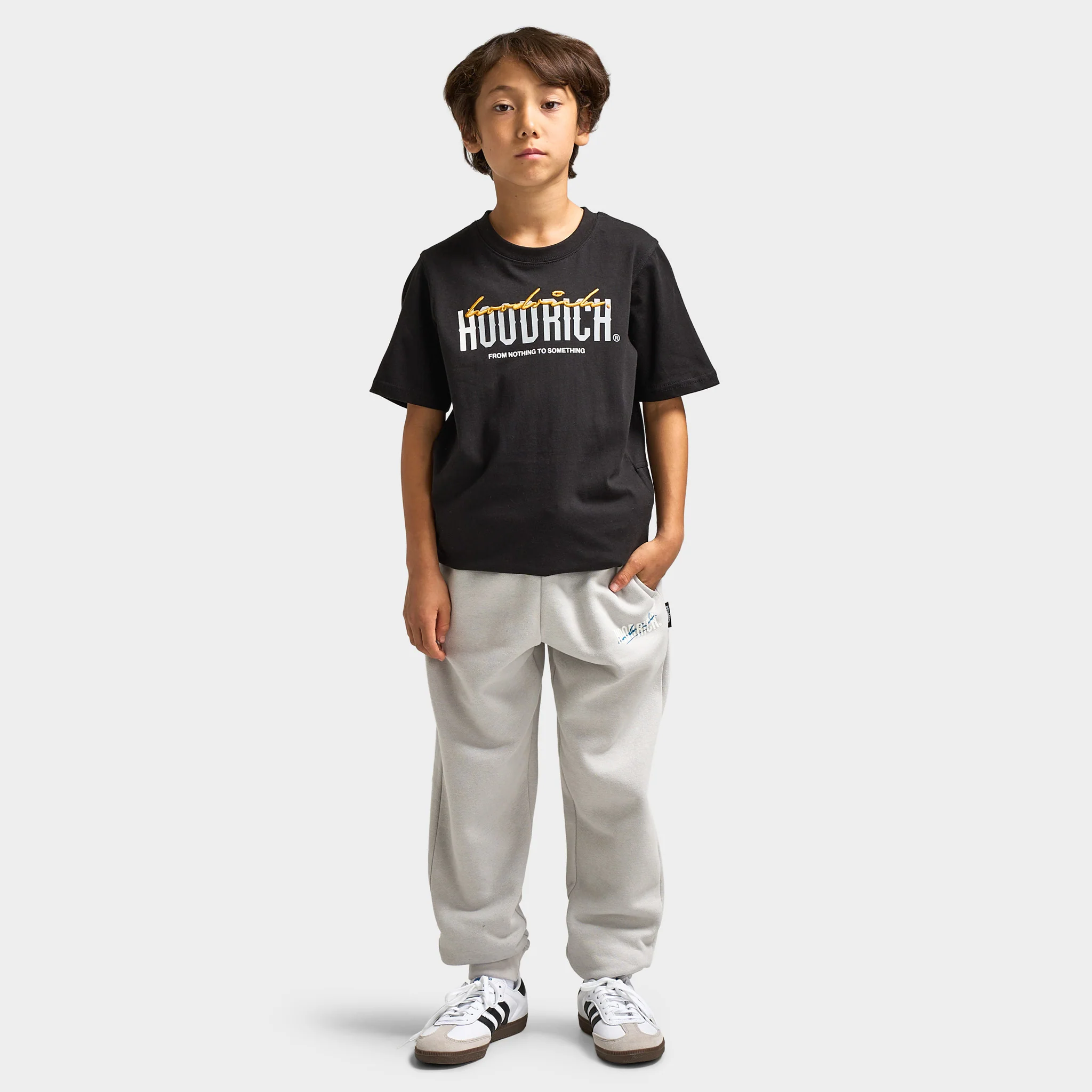 Hoodrich Junior Boys' Certify V2 T-Shirt Black / White - Quiet Grey - Image 6