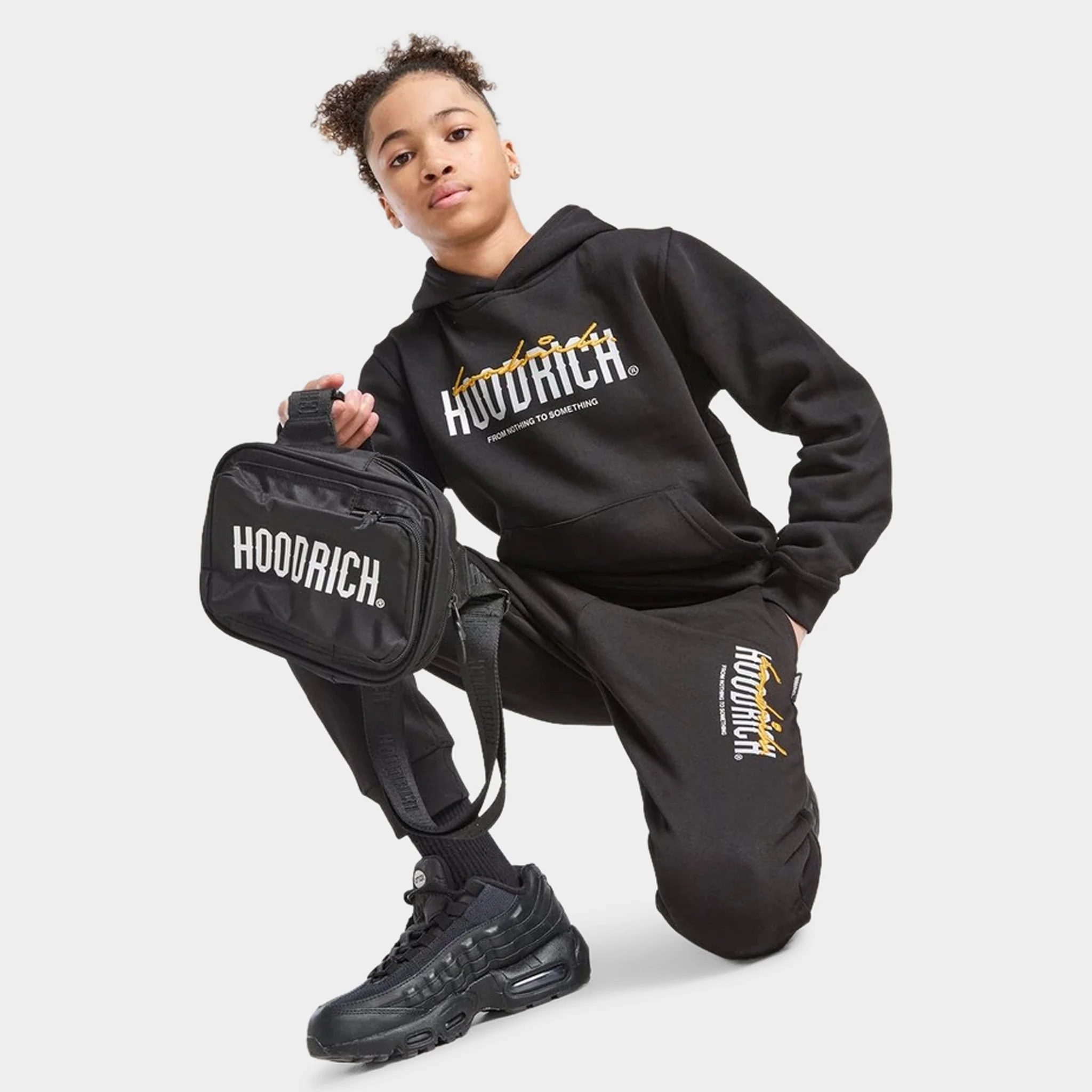 Hoodrich Junior Boys' Certify V2 Pullover Hoodie Black / White - Quiet Grey - Image 4