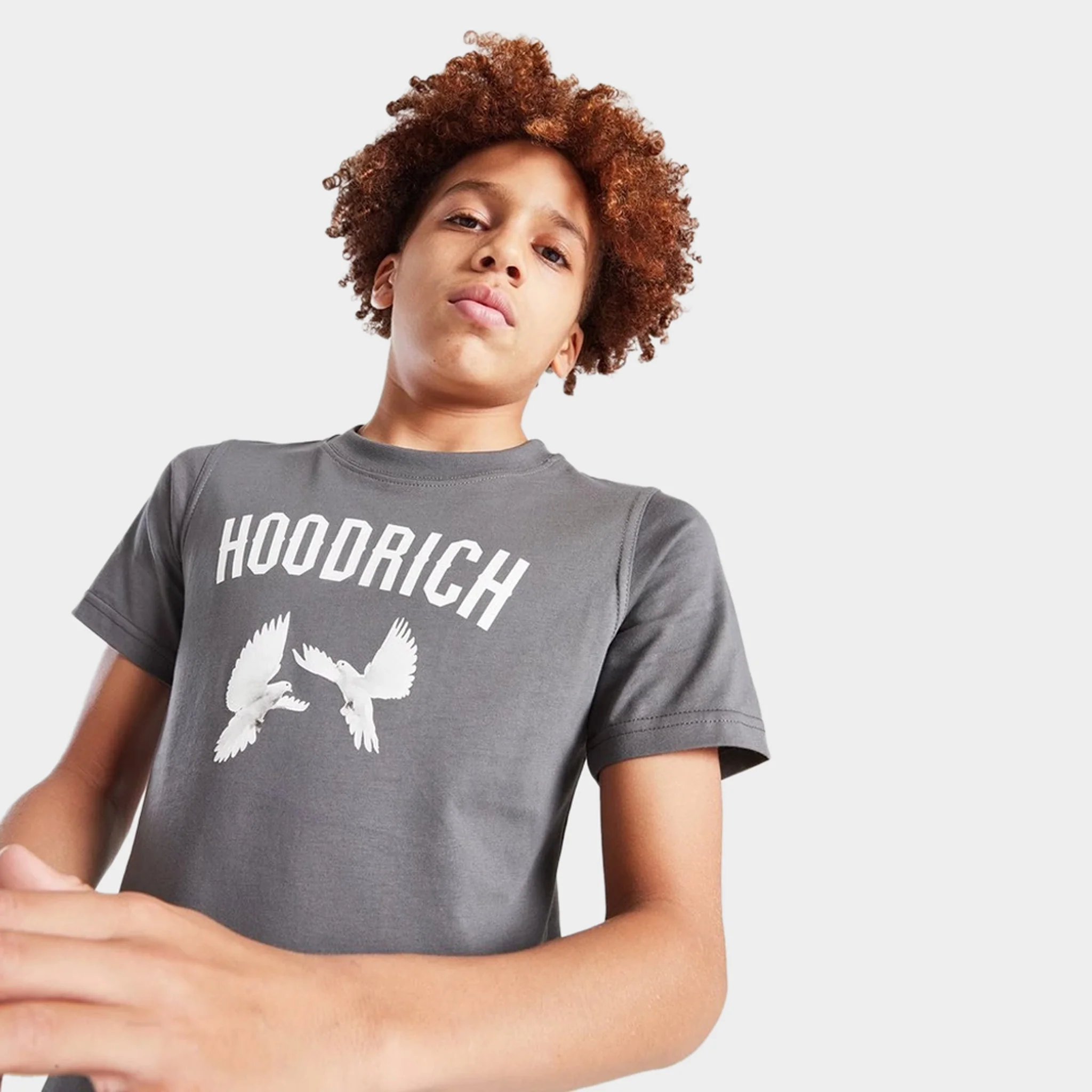 Hoodrich Junior Boys' Flight Graphic T-Shirt Lava Smoke / White - Quiet Grey - Image 3
