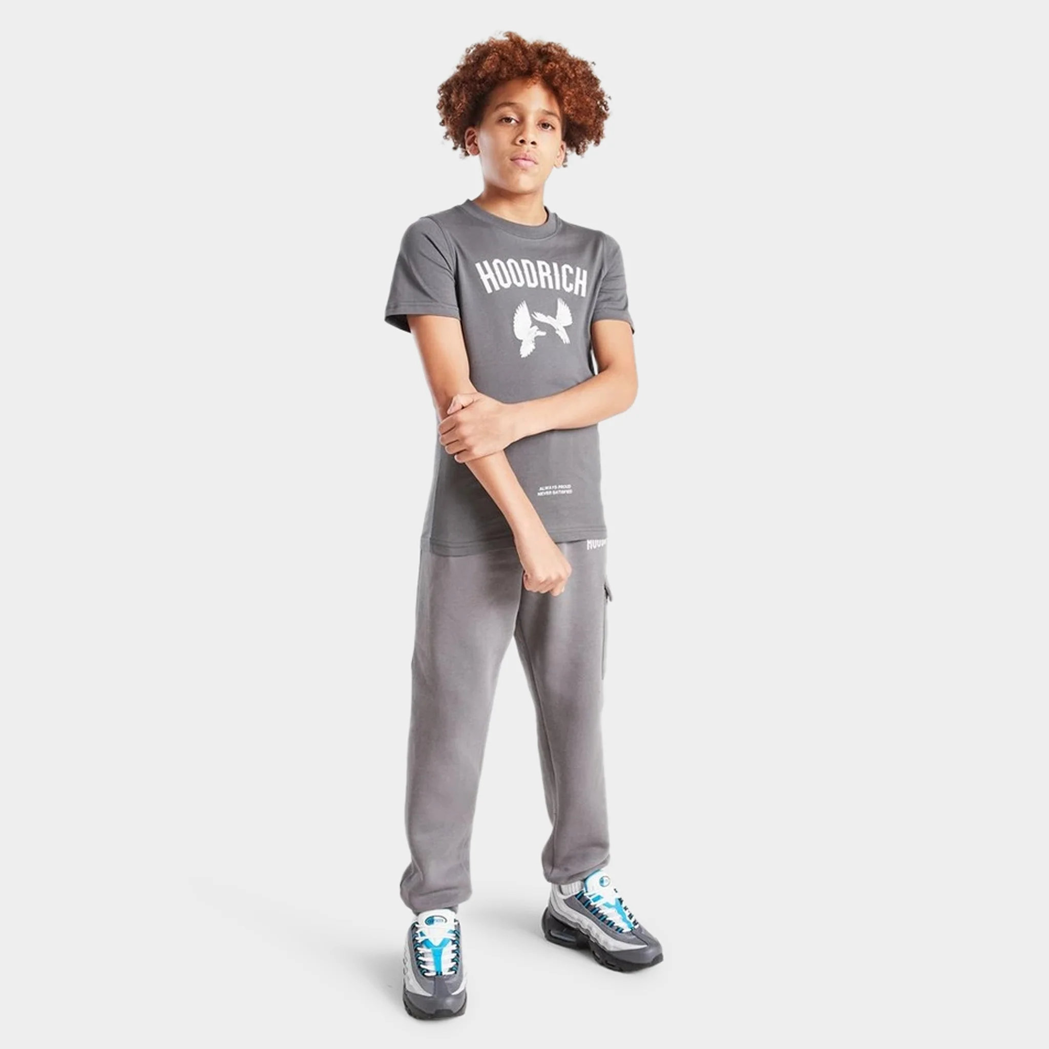 Hoodrich Junior Boys' Flight Graphic T-Shirt Lava Smoke / White - Quiet Grey - Image 6
