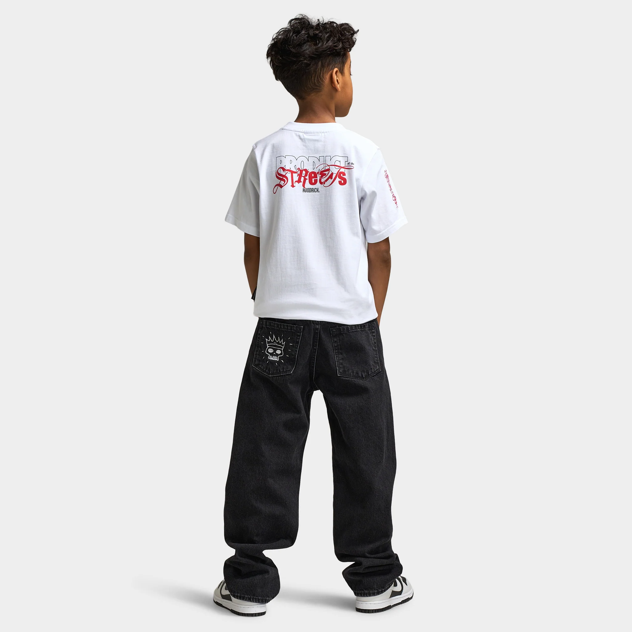 Hoodrich Junior Boys' Quest T-Shirt White / Black Lychee - Image 6