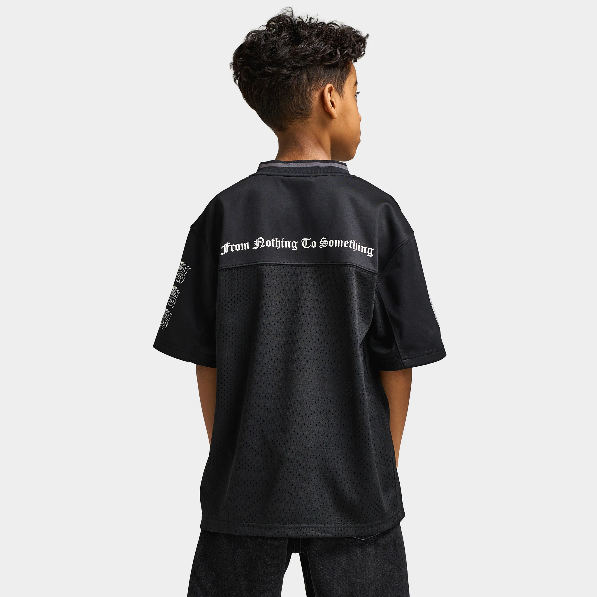Hoodrich Junior Boys' Ritual Mesh Jersey T-Shirt Black / White - Image 2
