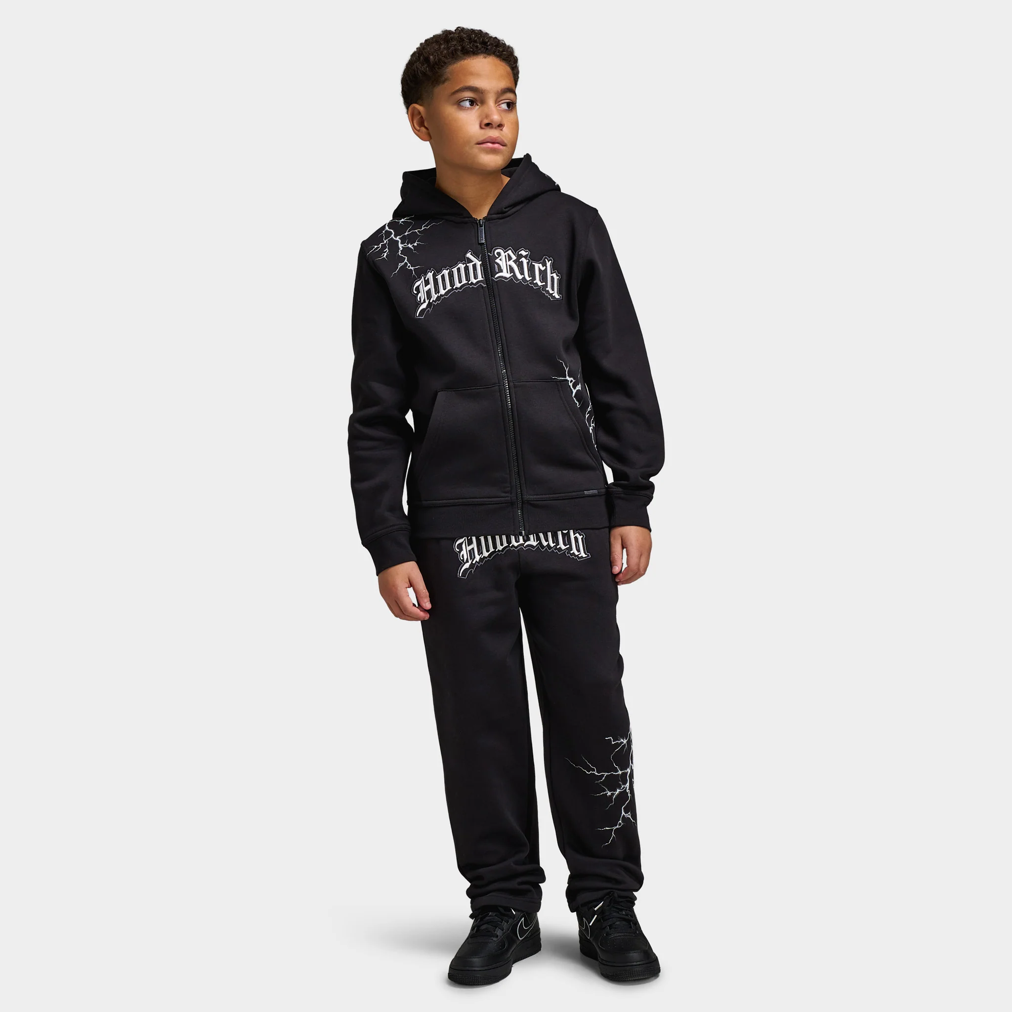 Hoodrich Juniors' Dark Lightning Open Hem / Black - Image 6