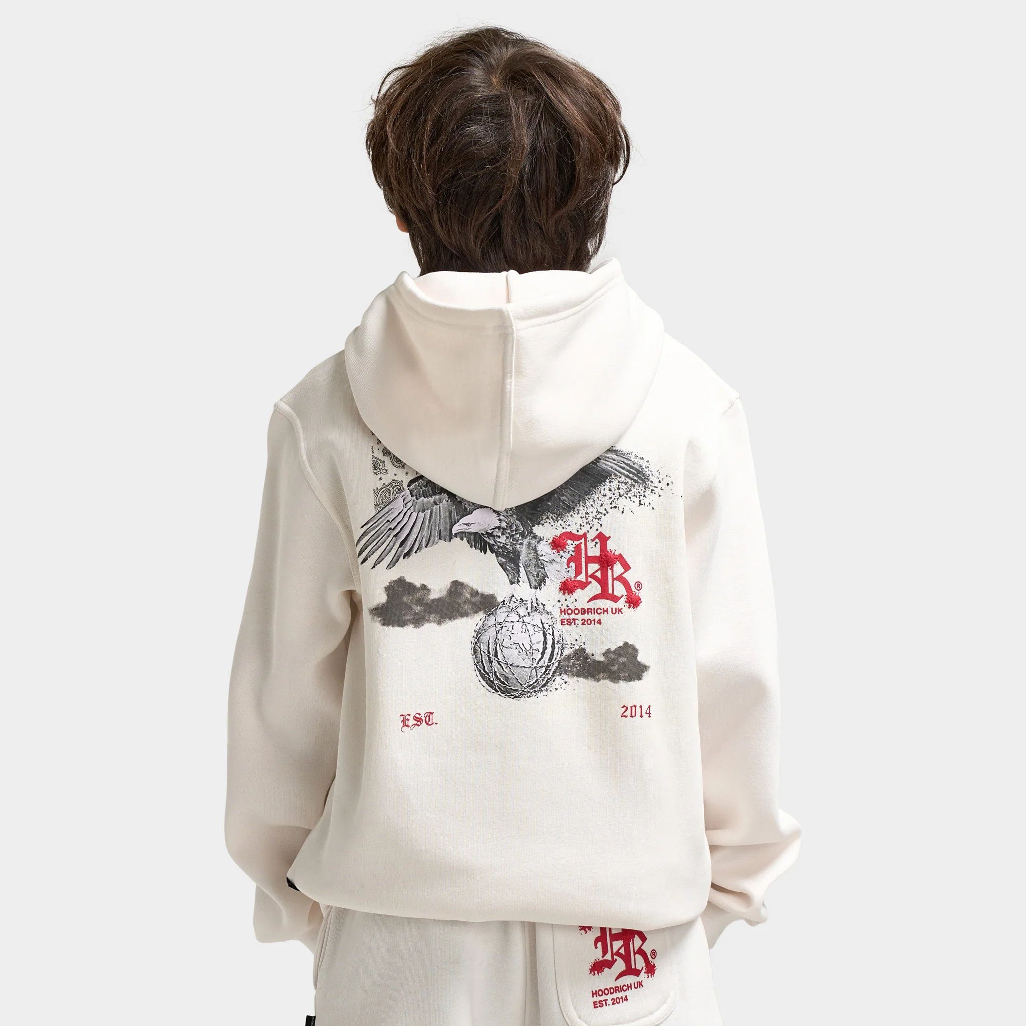 Hoodrich Juniors' Eagle Hoodie Blanc De Blanc / Black - Lychee - Image 2