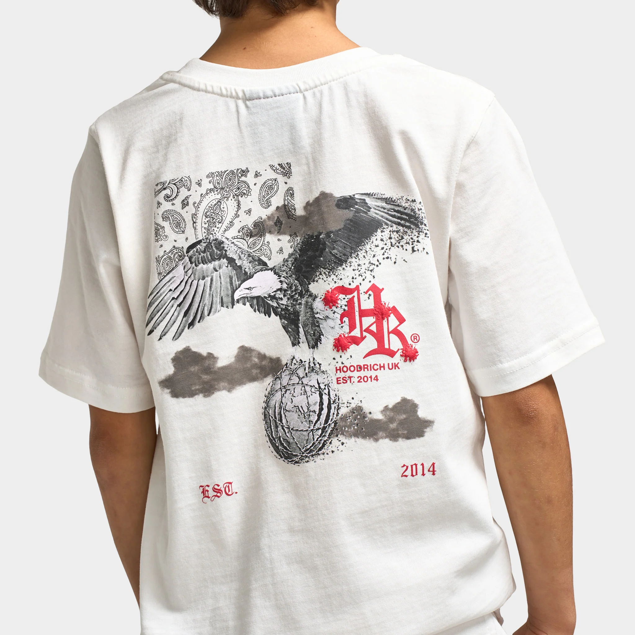 Hoodrich Juniors' Eagle Tee Blanc de Blanc / Black - Lychee - Image 4