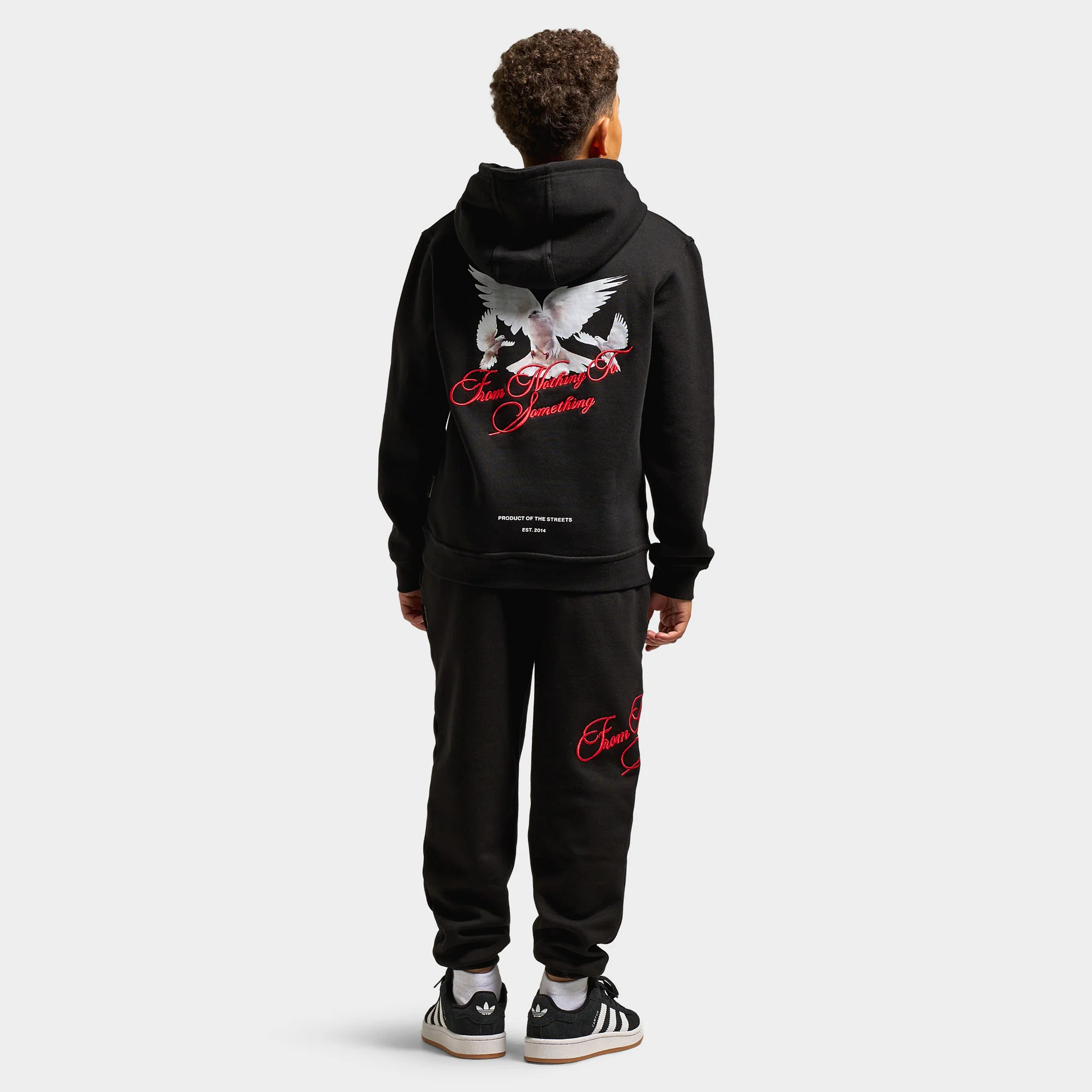 Hoodrich Juniors' Flight 3 Panel Hoodie Black / White - Lychee - Image 5