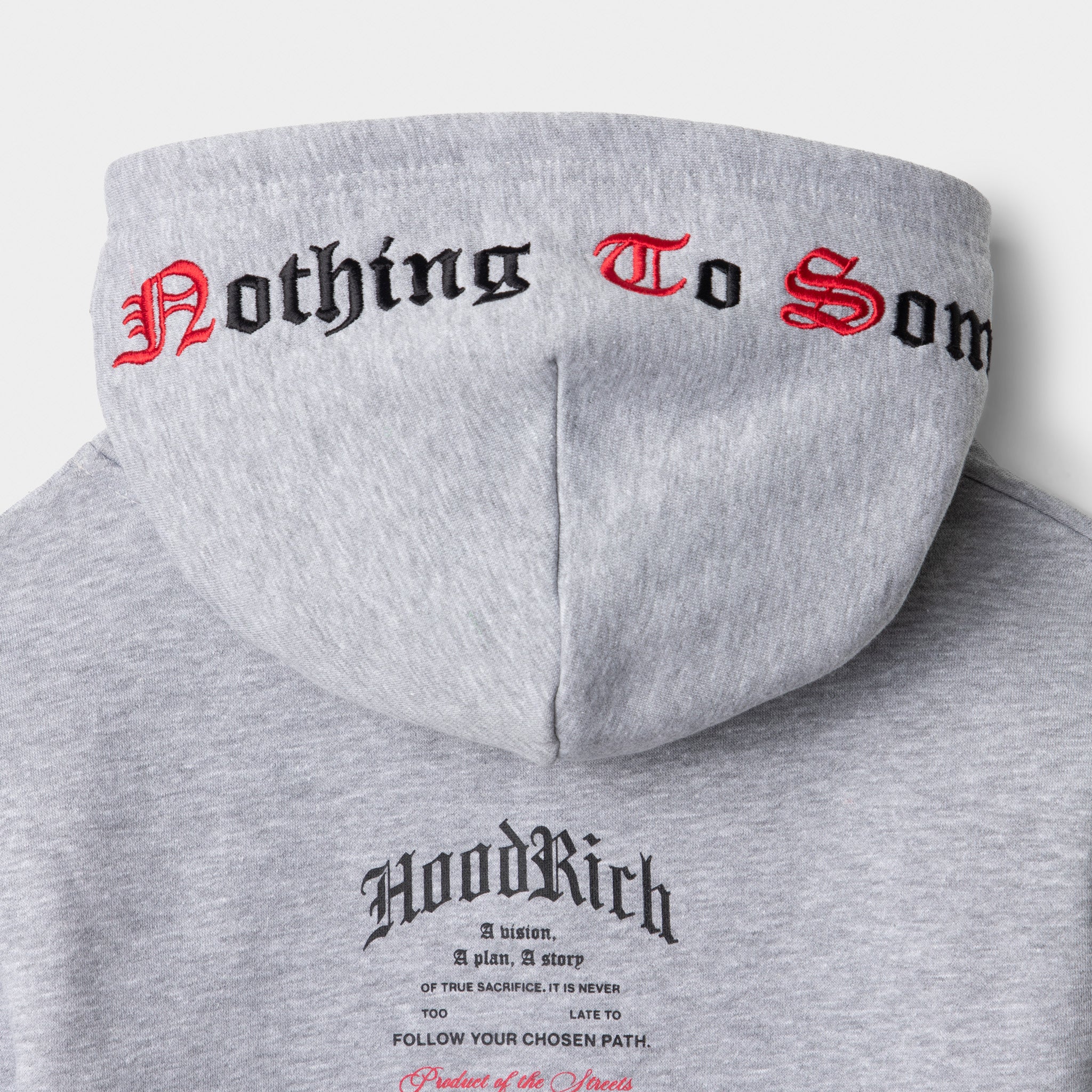 Hoodrich Juniors' Gothic Pullover Hoodie Heather Grey / White - Lychee - Image 11