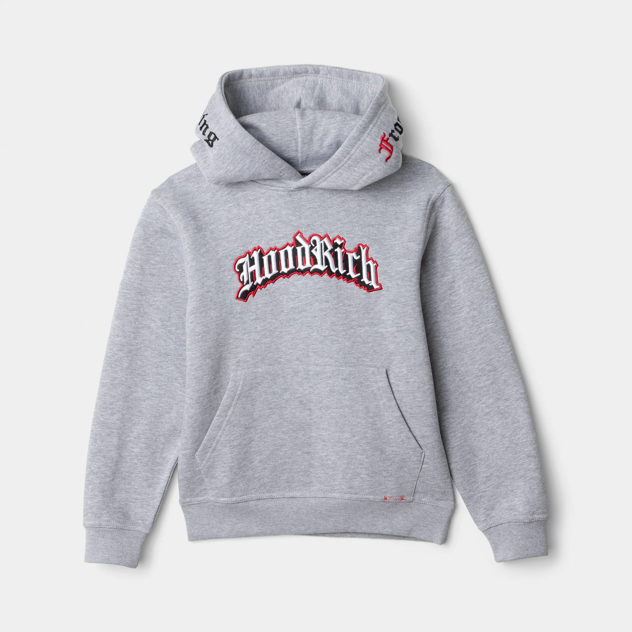 Hoodrich Juniors' Gothic Pullover Hoodie Heather Grey / White - Lychee - Image 8