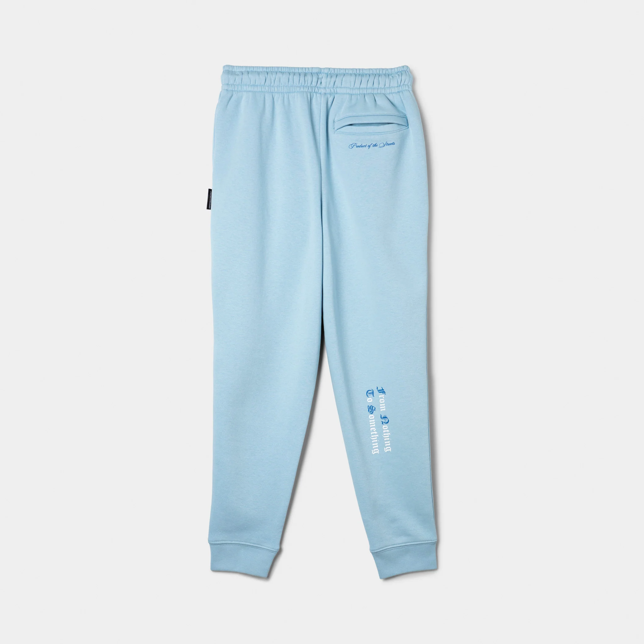 Hoodrich Juniors' Gothic Regular Ribbed Cuff Joggers Clear Sky / White - Image 2