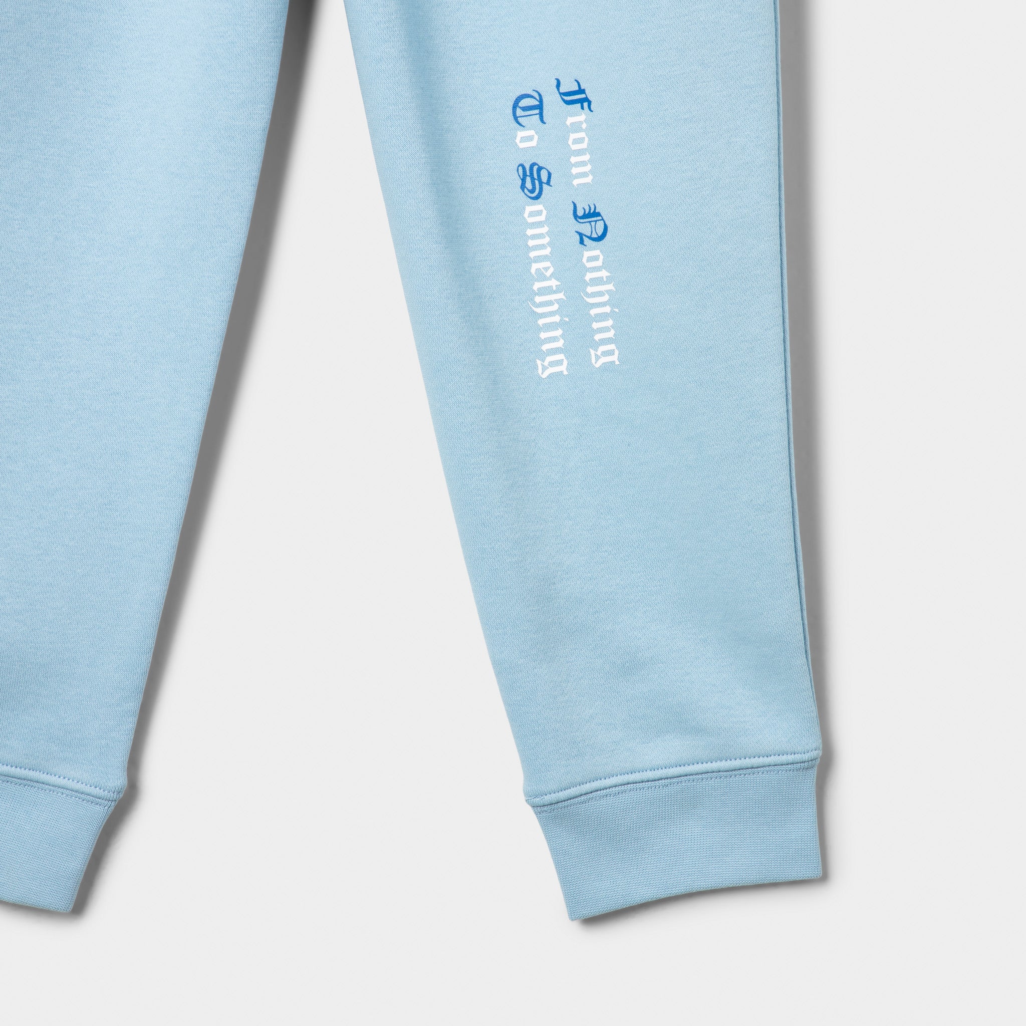 Hoodrich Juniors' Gothic Regular Ribbed Cuff Joggers Clear Sky / White - Image 3