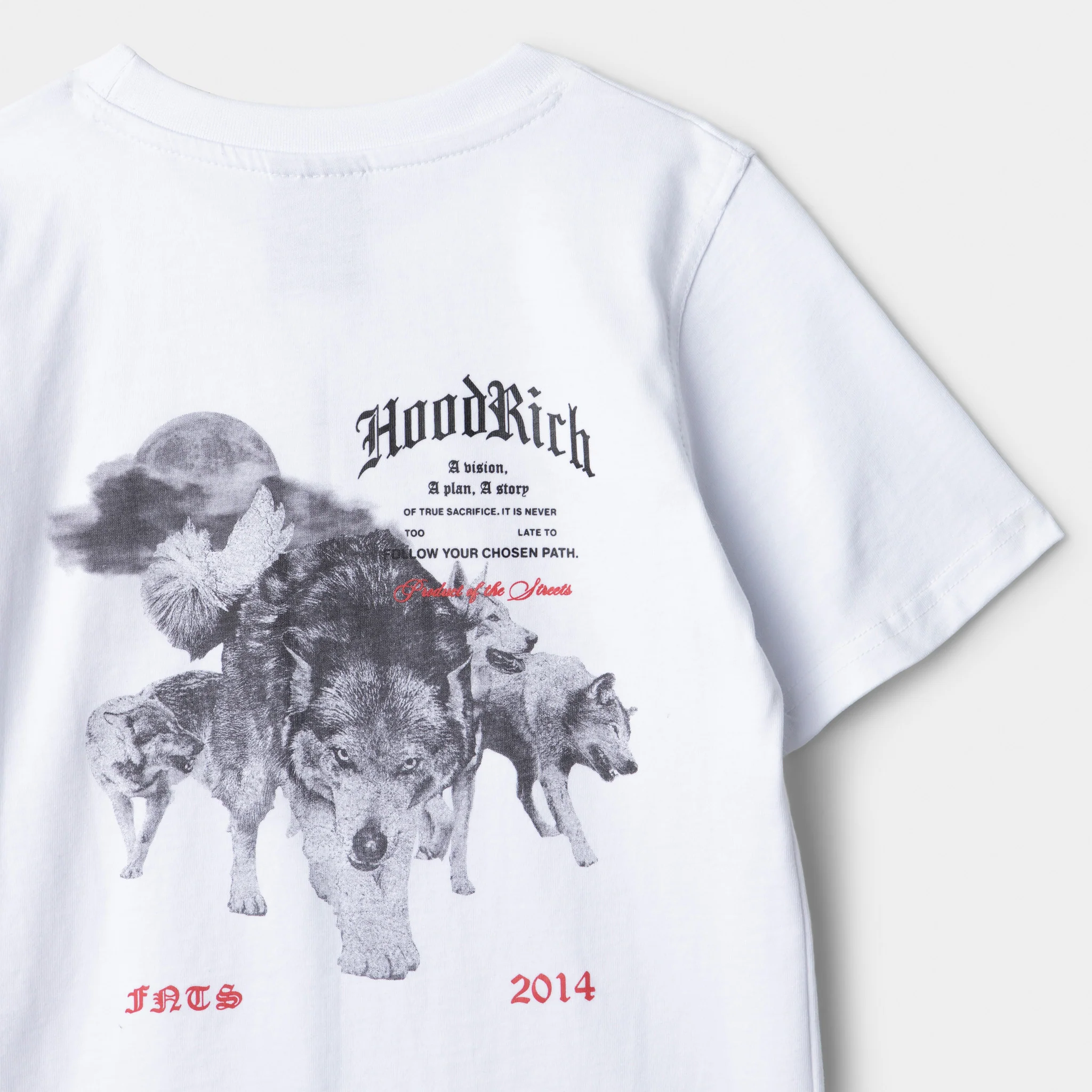 Hoodrich Juniors' Gothic T-Shirt White / Black - Lychee - Image 10