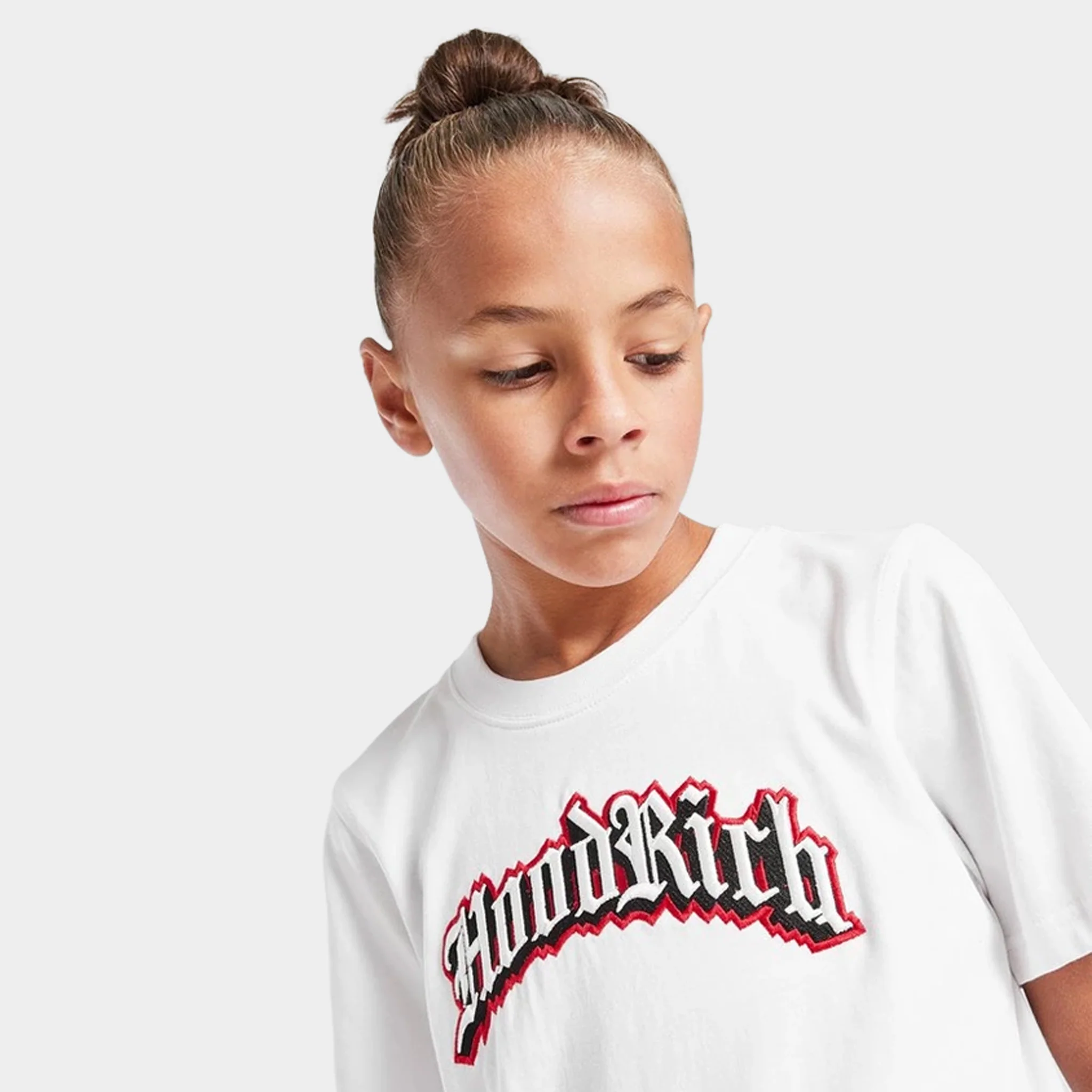 Hoodrich Juniors' Gothic T-Shirt White / Black - Lychee - Image 3