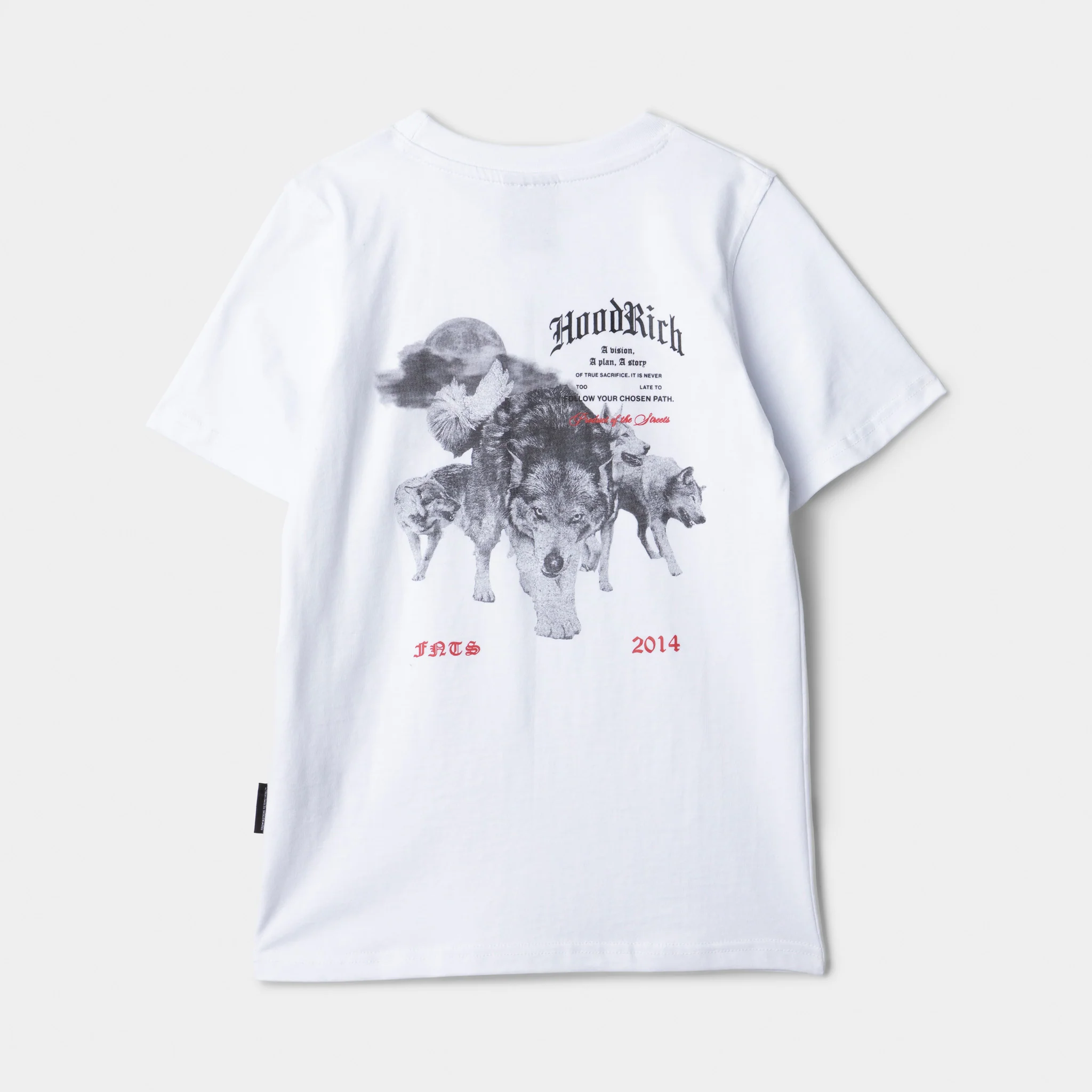 Hoodrich Juniors' Gothic T-Shirt White / Black - Lychee - Image 8