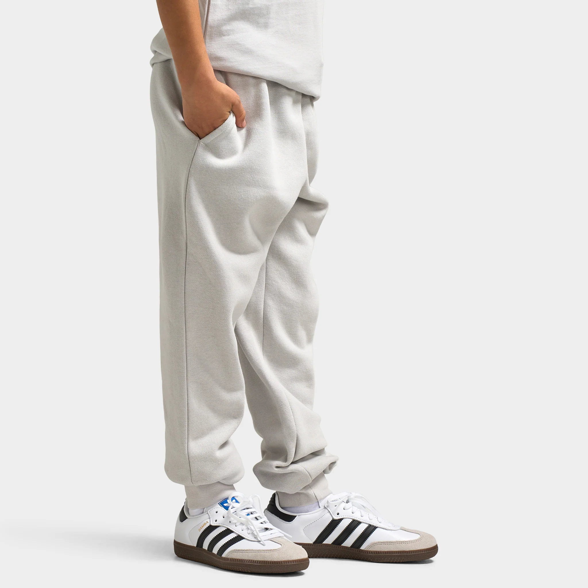 Hoodrich Juniors' Lynk Joggers Quiet Gray / White - Blue Danube - Image 4